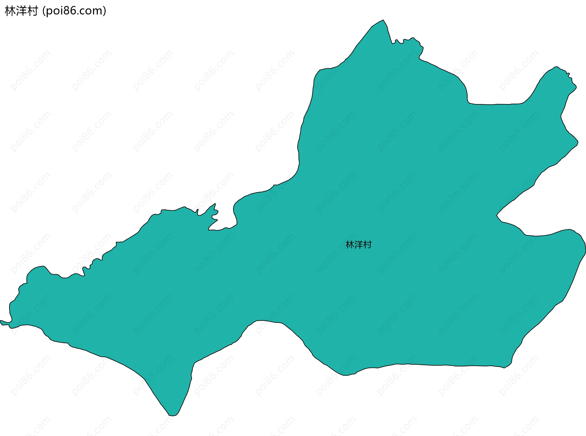林洋村边界地图