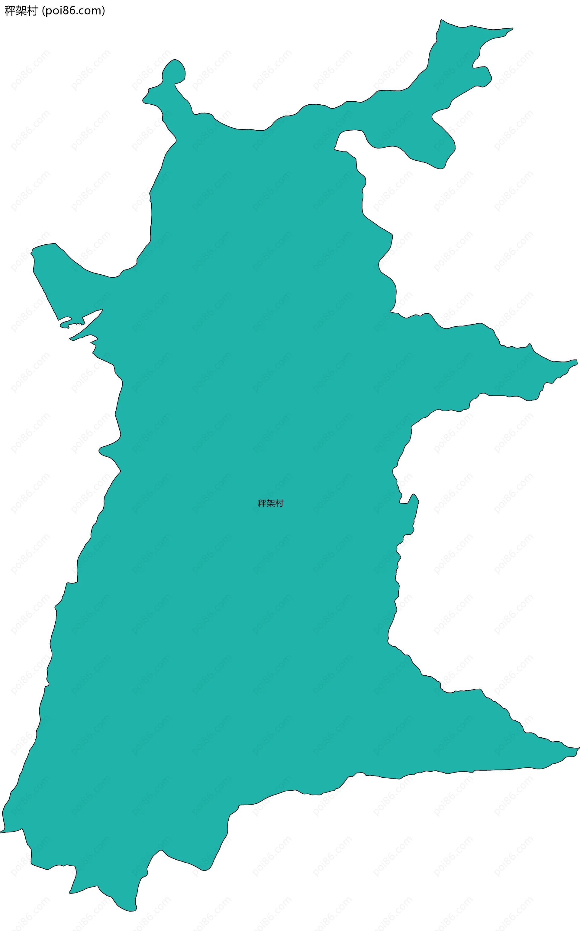 秤架村边界地图