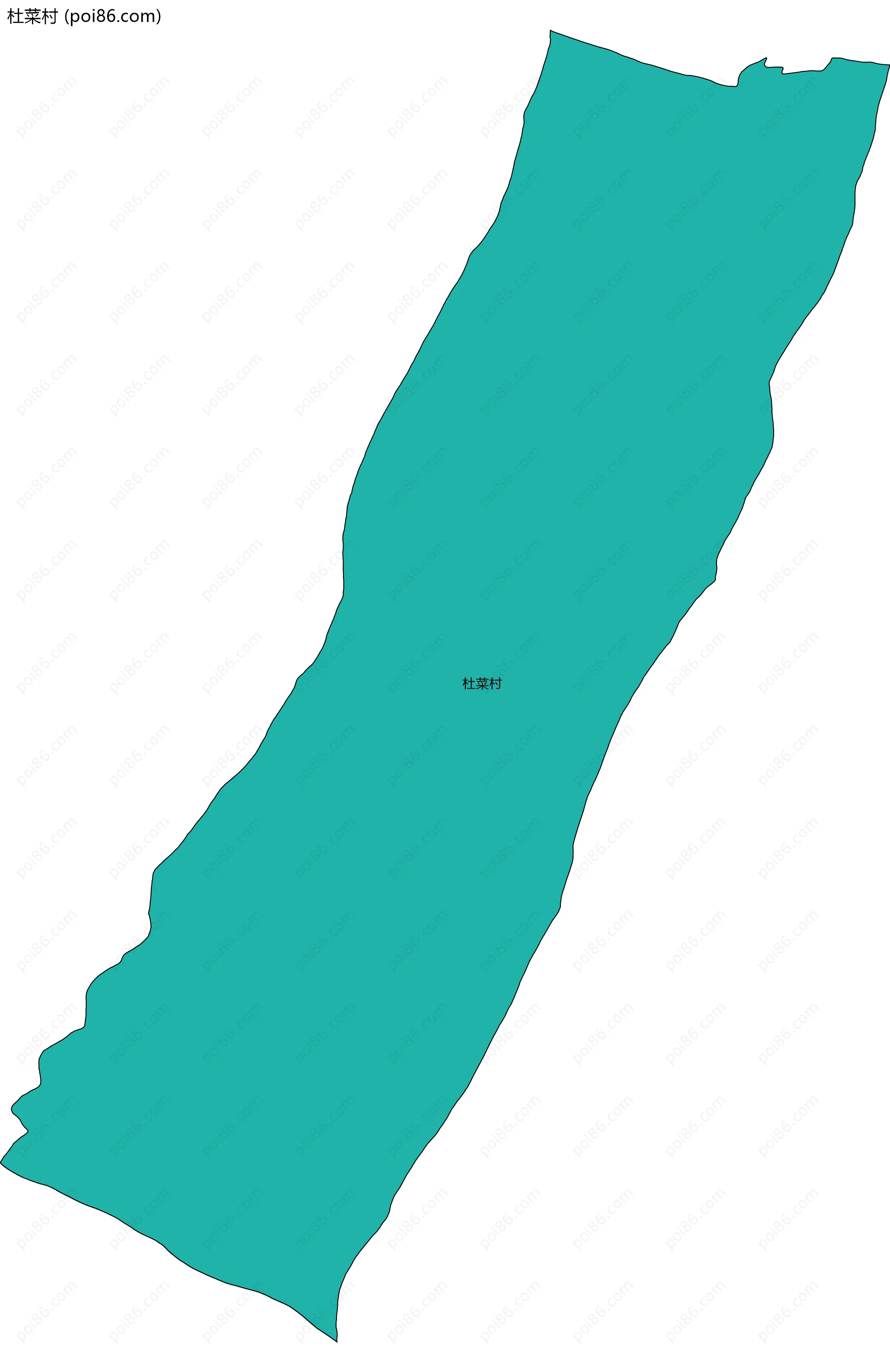 杜菜村边界地图
