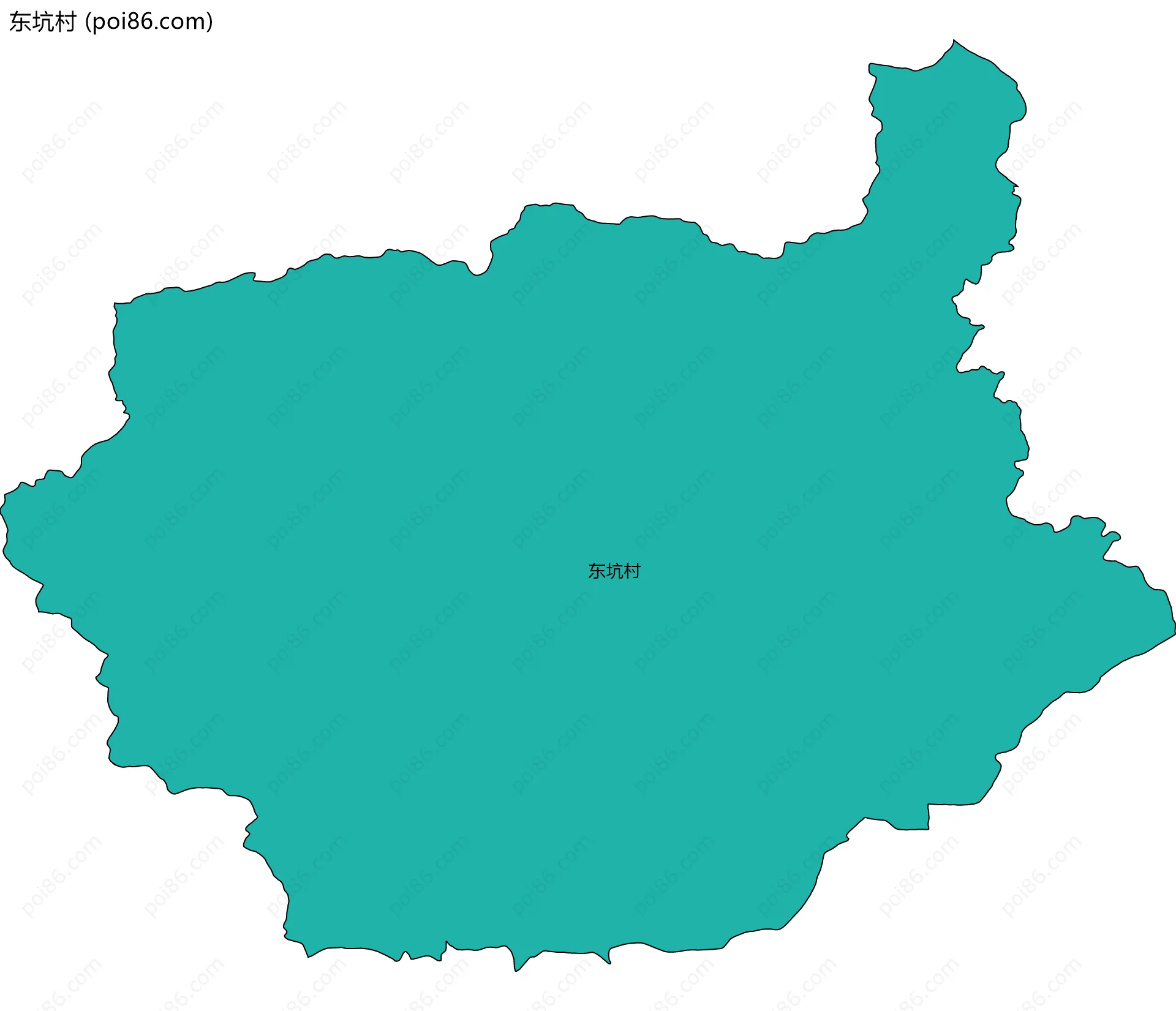 东坑村边界地图