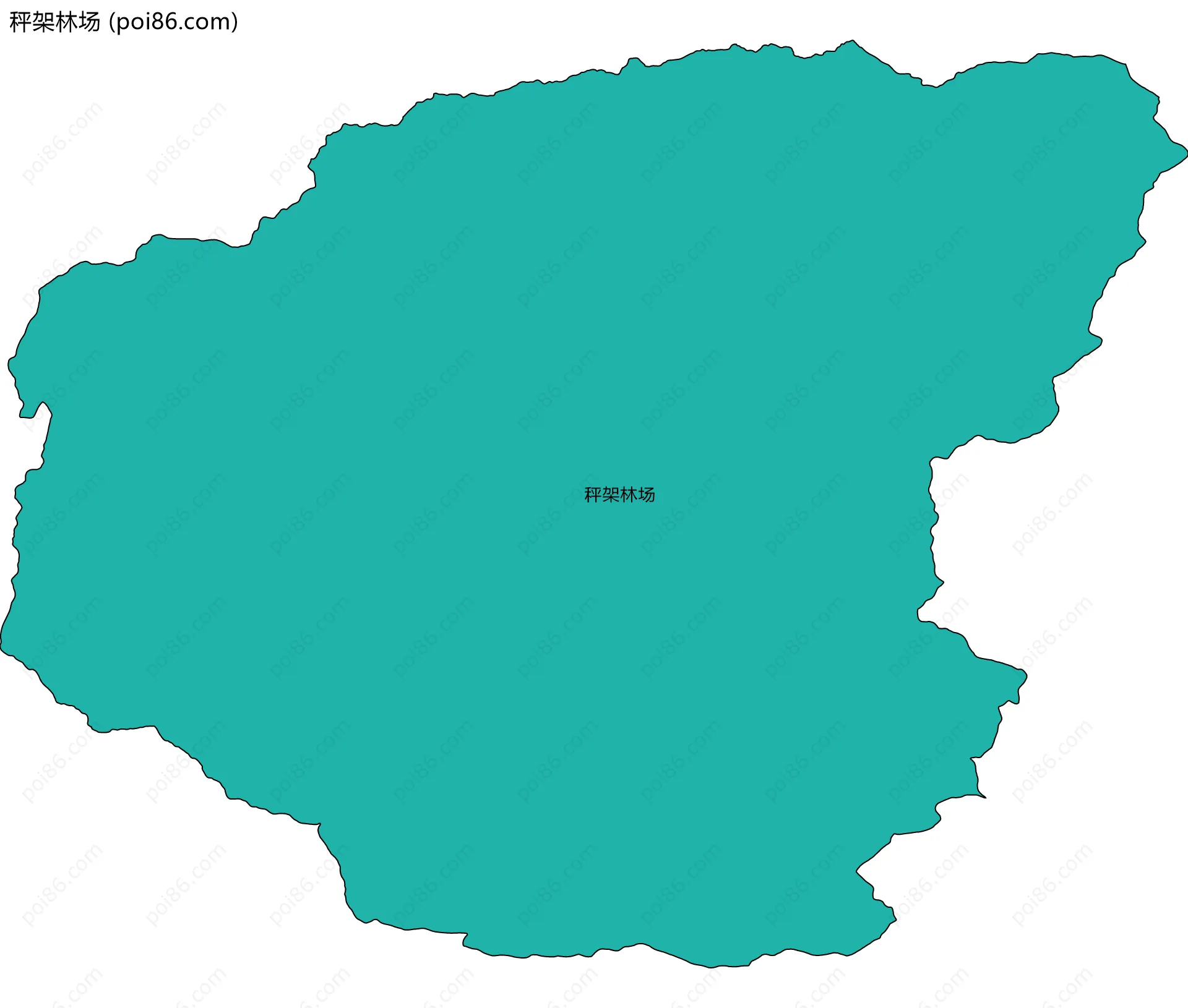 秤架林场边界地图