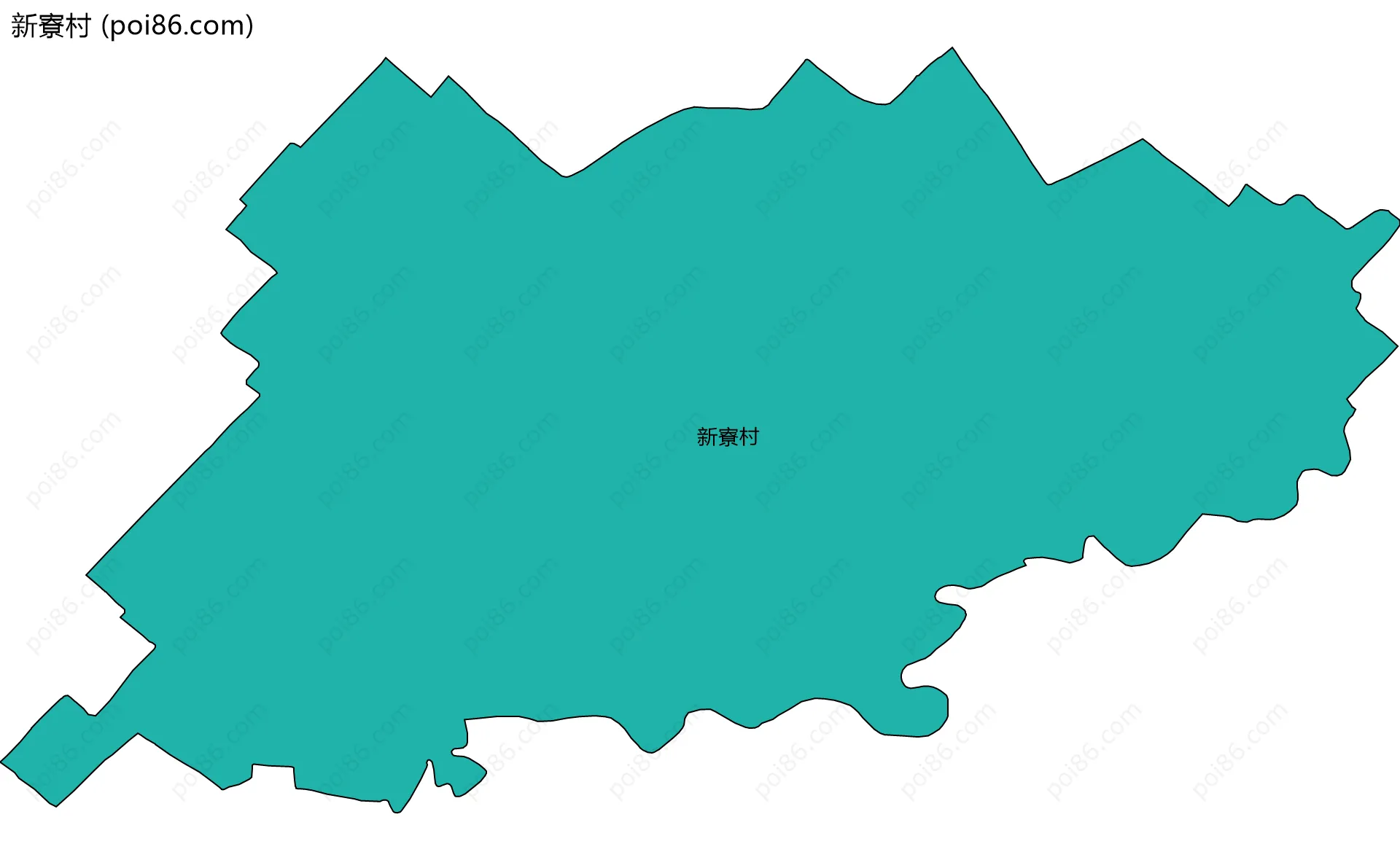 新寮村边界地图