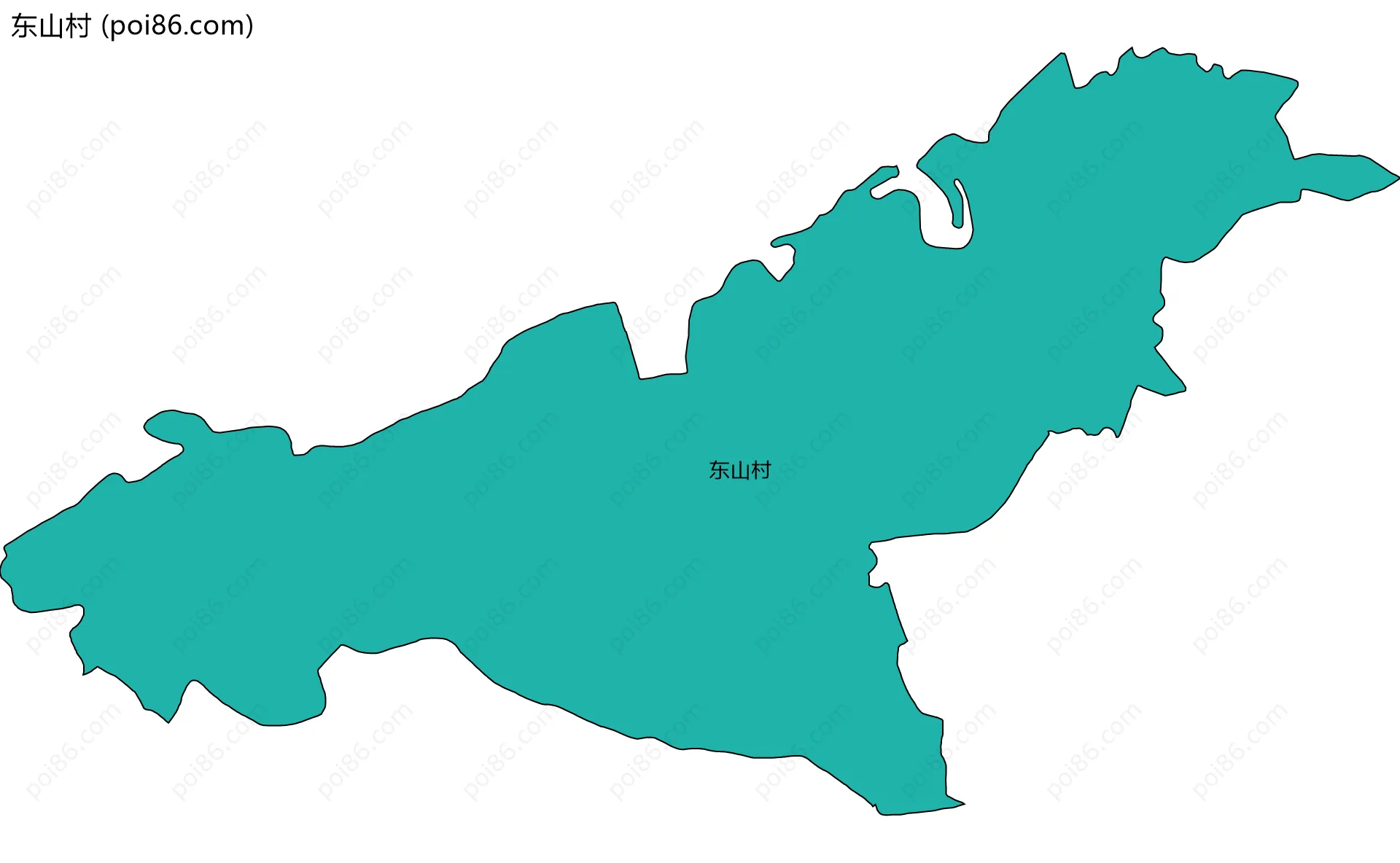 东山村边界地图