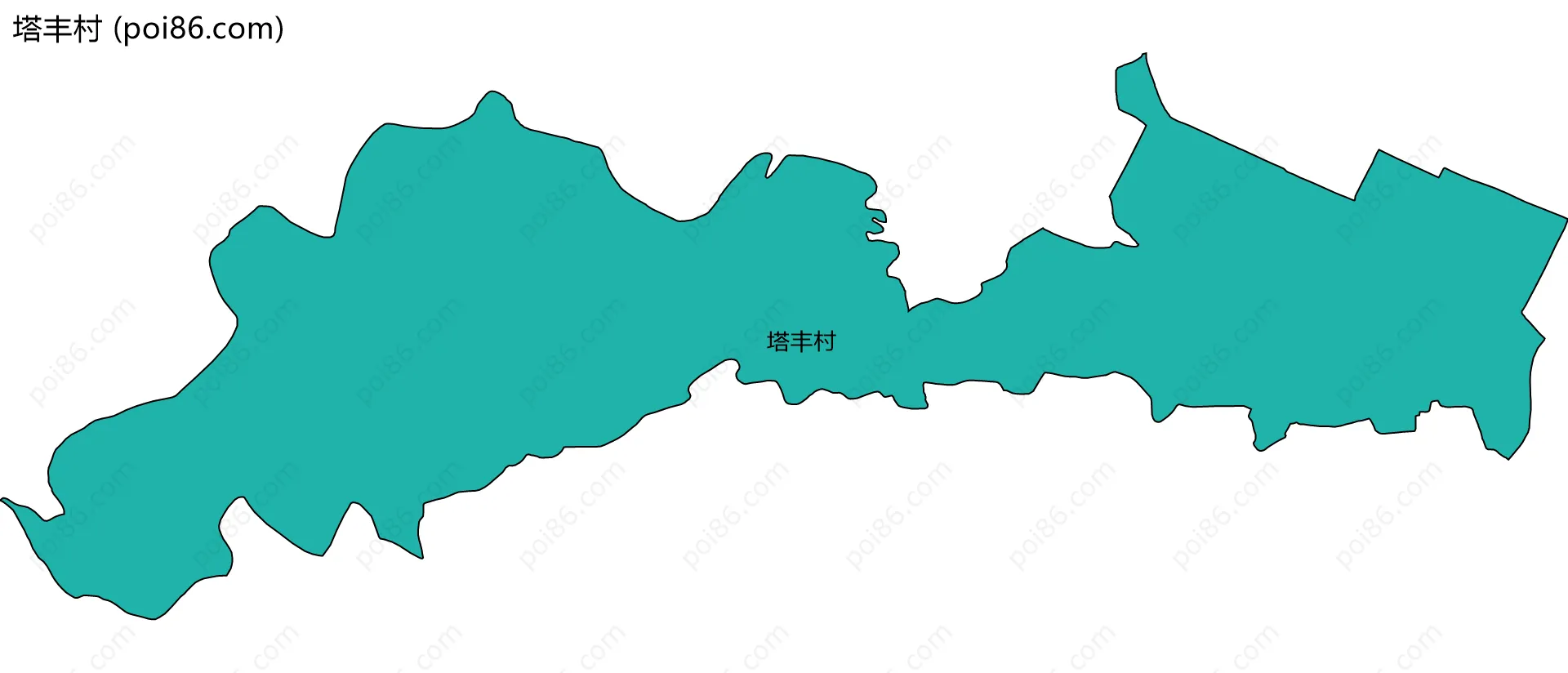 塔丰村边界地图