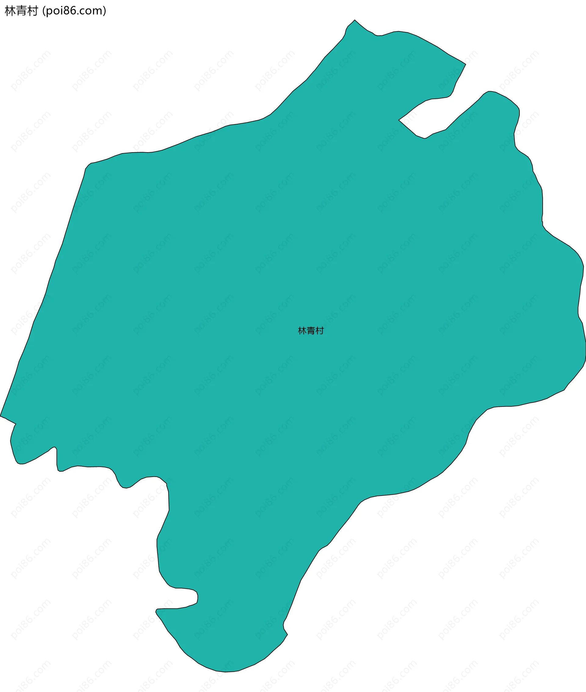 林青村边界地图