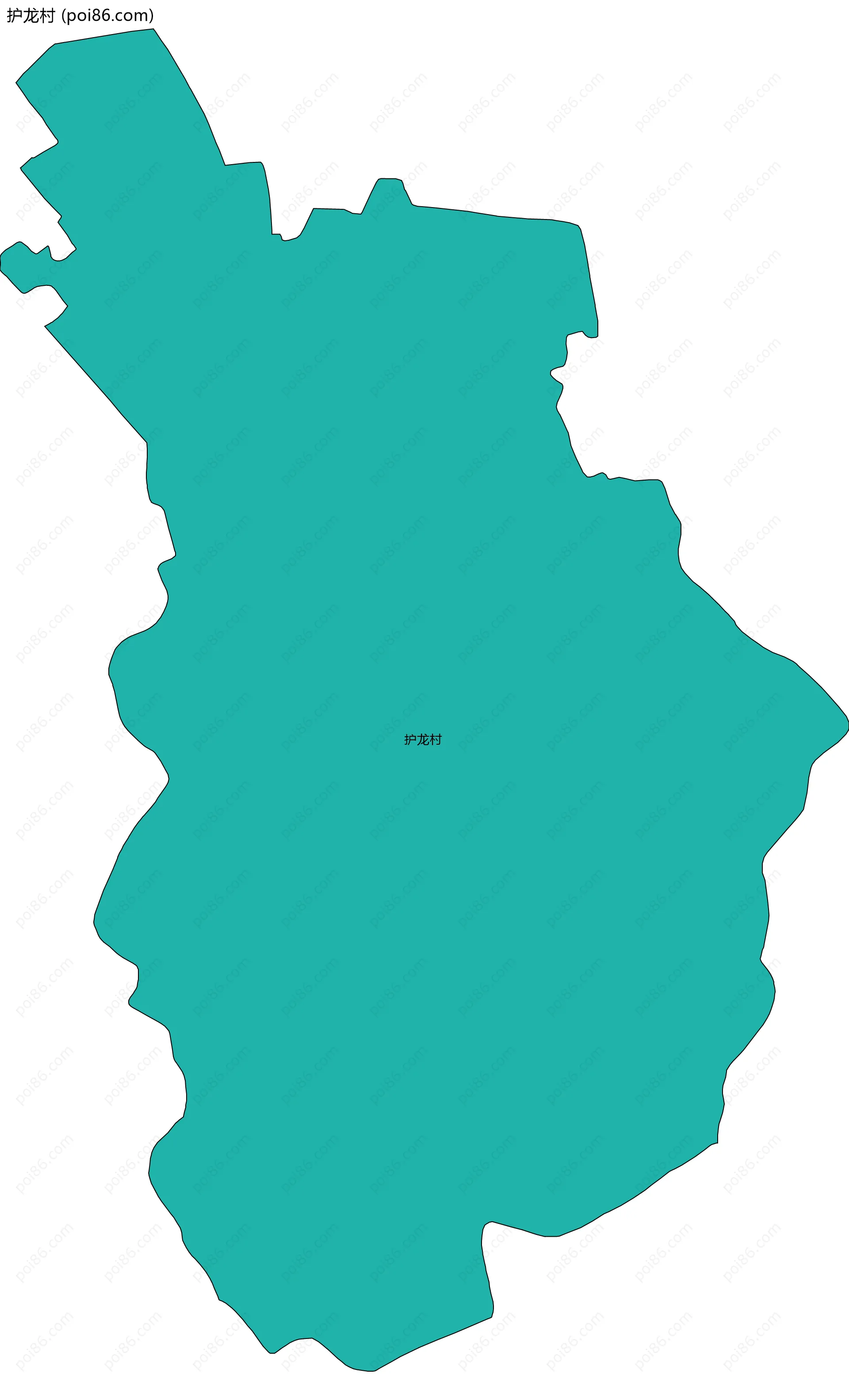 护龙村边界地图