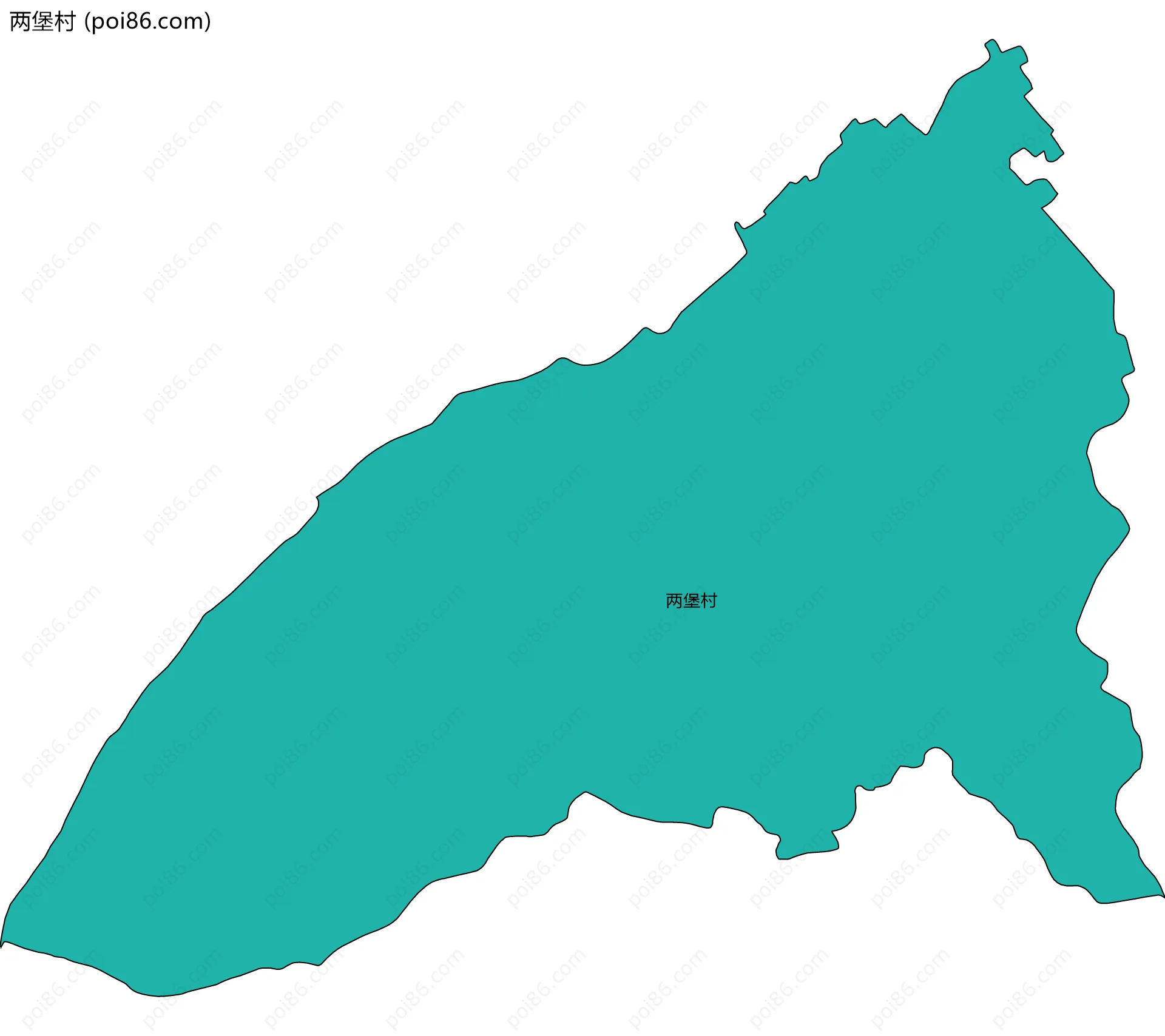 两堡村边界地图