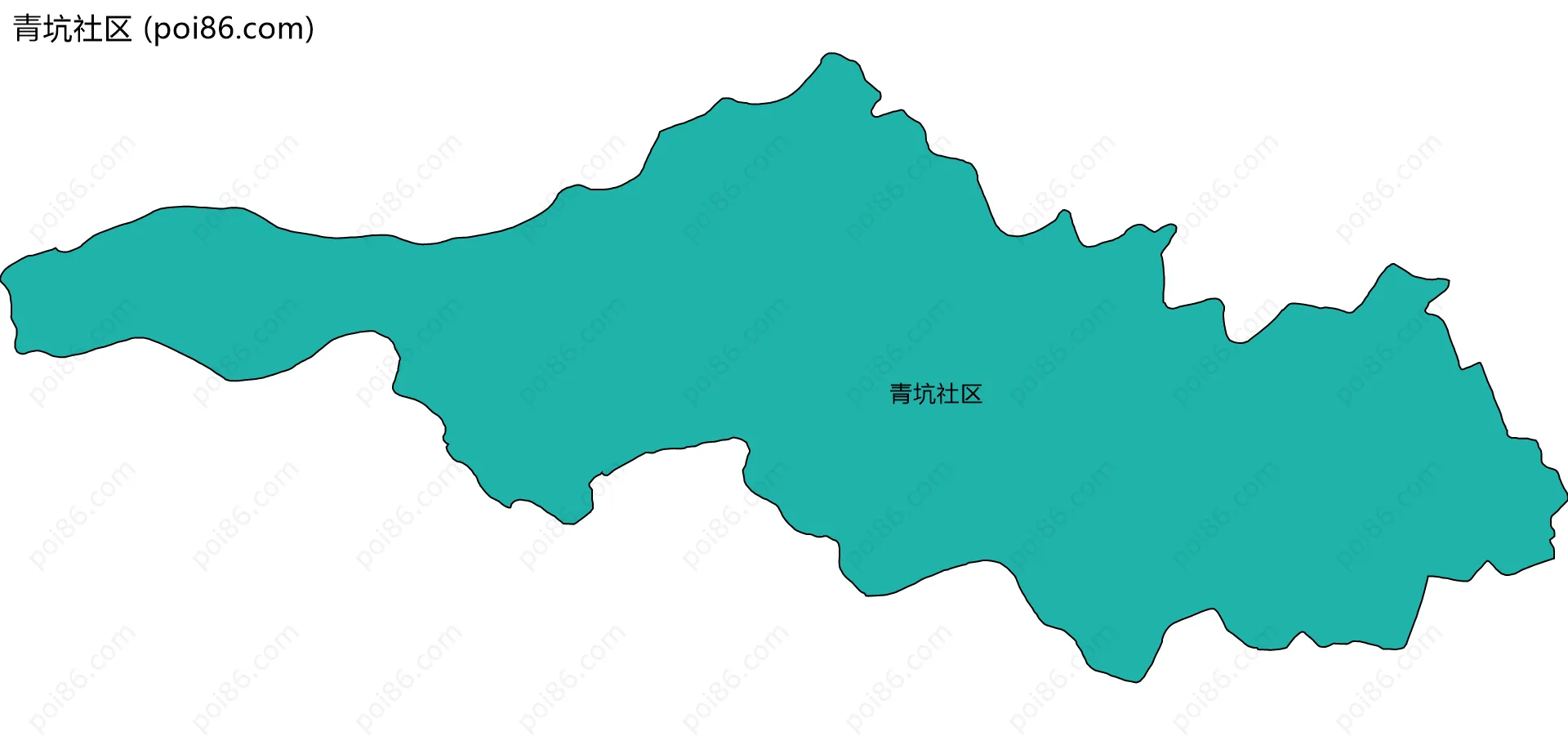 青坑社区边界地图