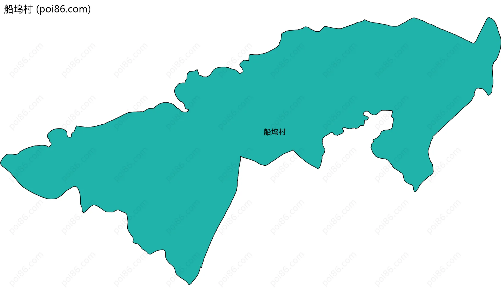 船坞村边界地图