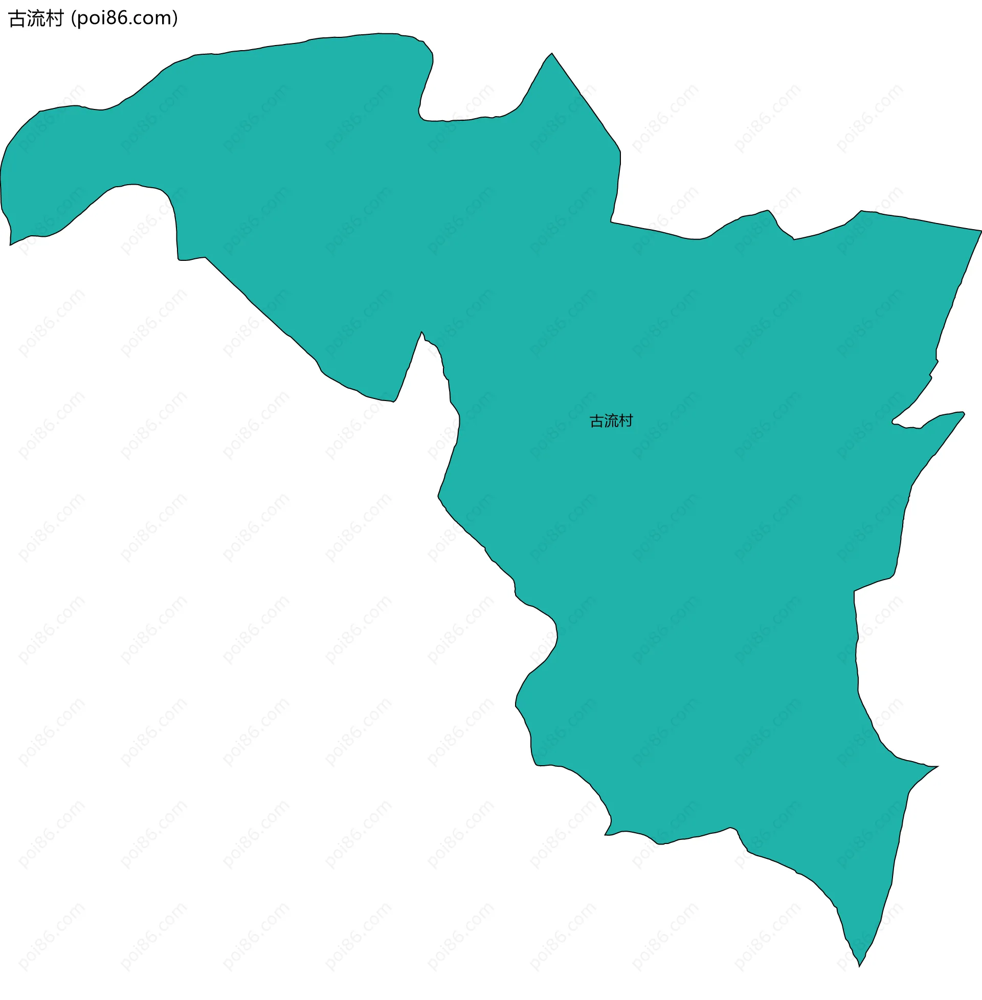 古流村边界地图