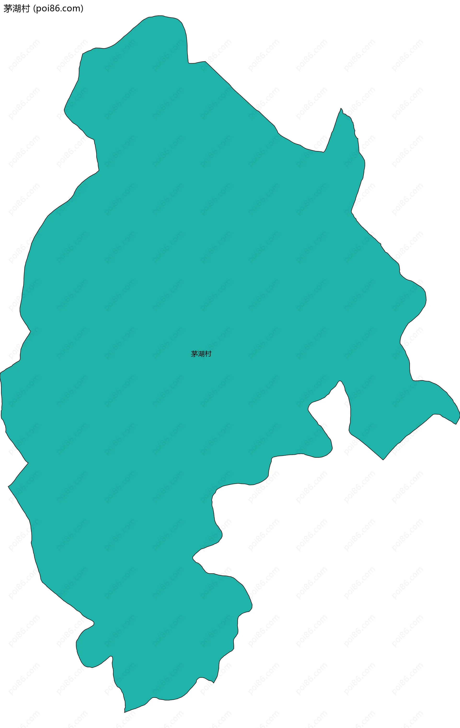 茅湖村边界地图