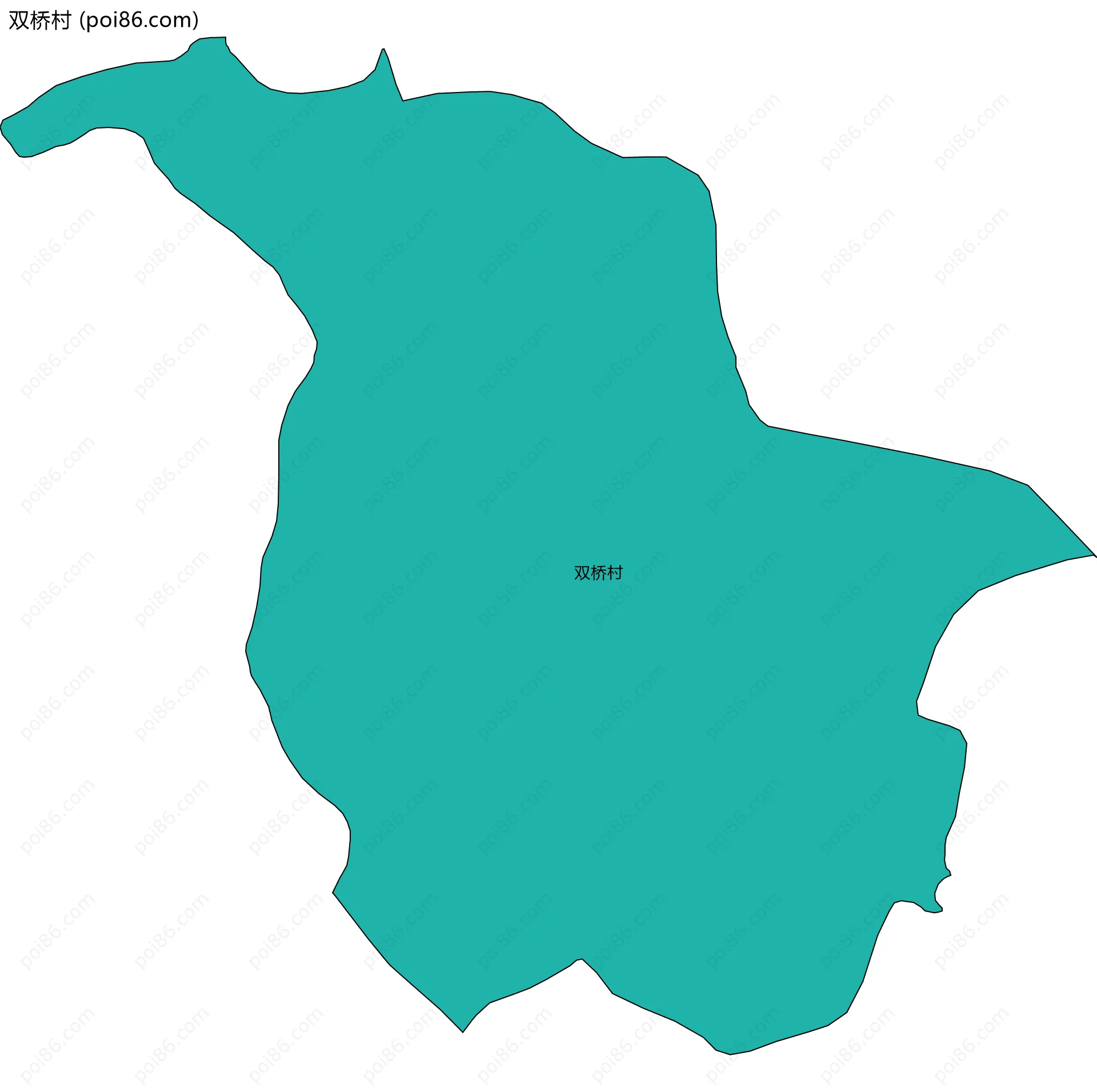 双桥村边界地图