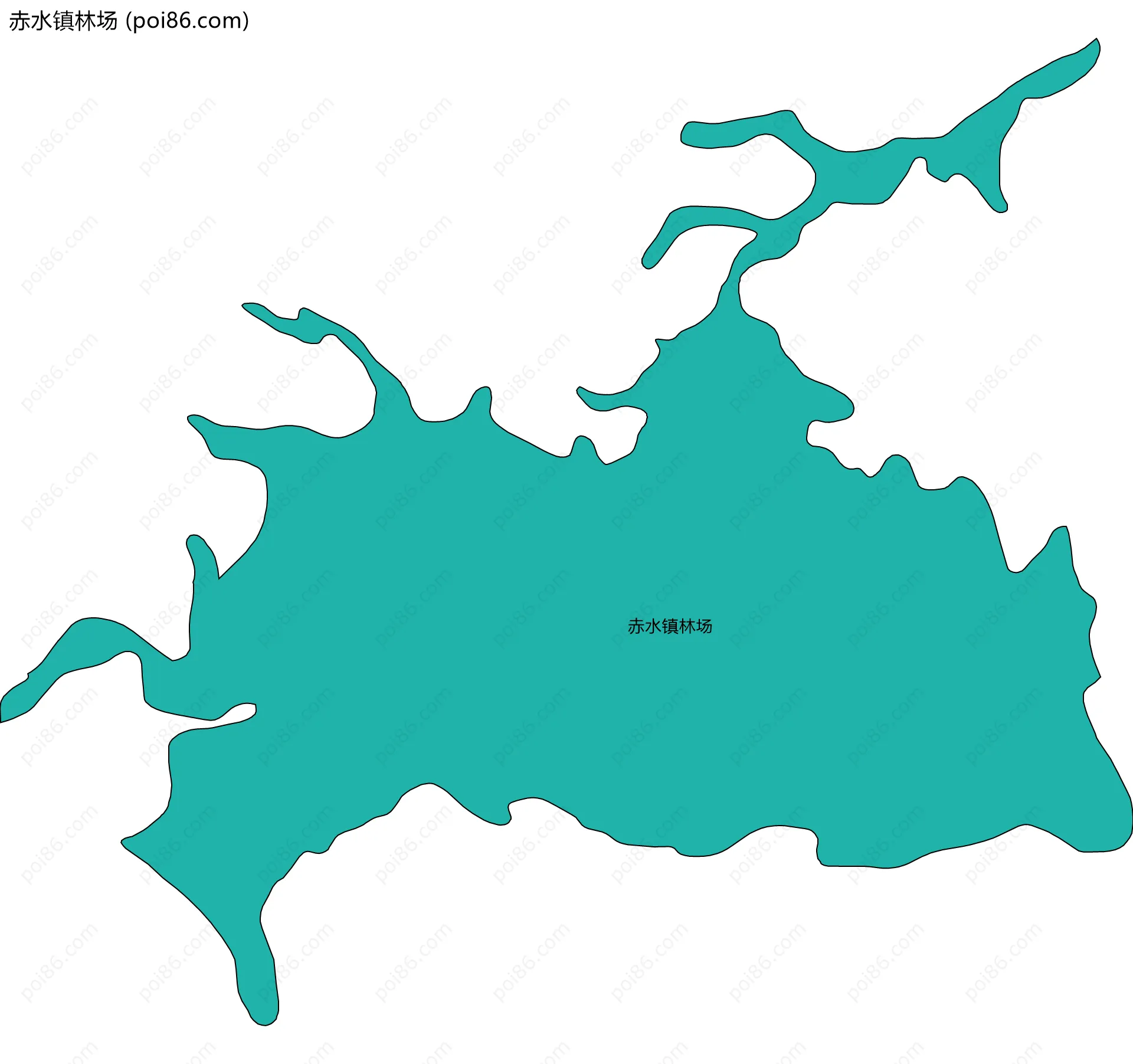 赤水镇林场边界地图