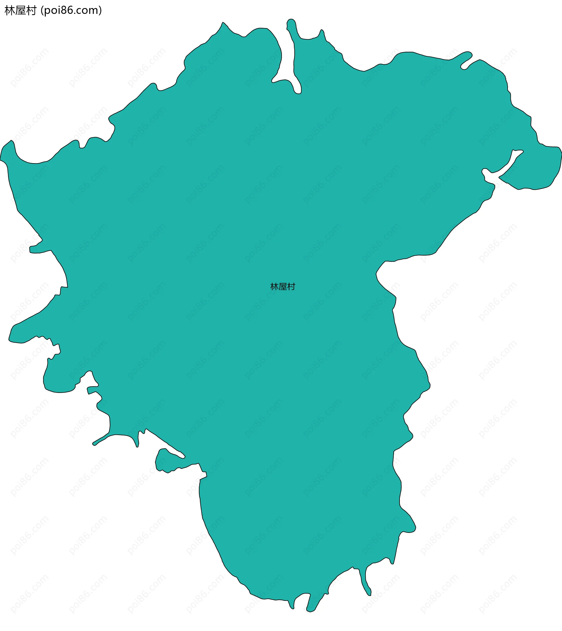 林屋村边界地图