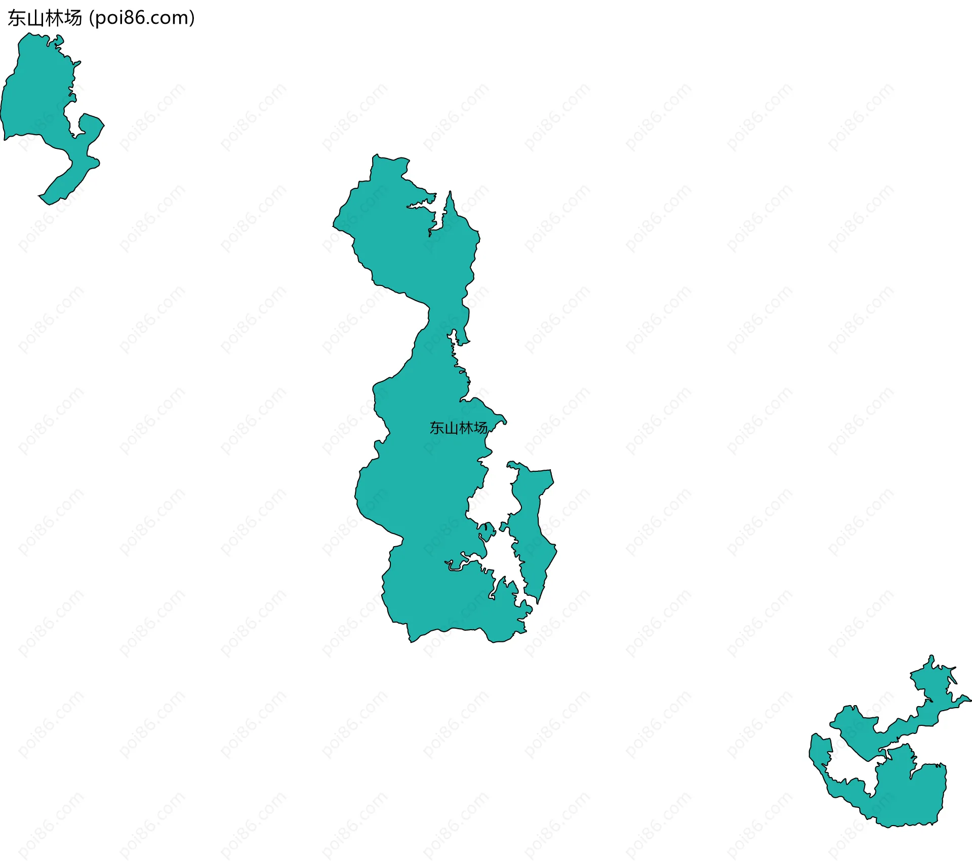 东山林场边界地图