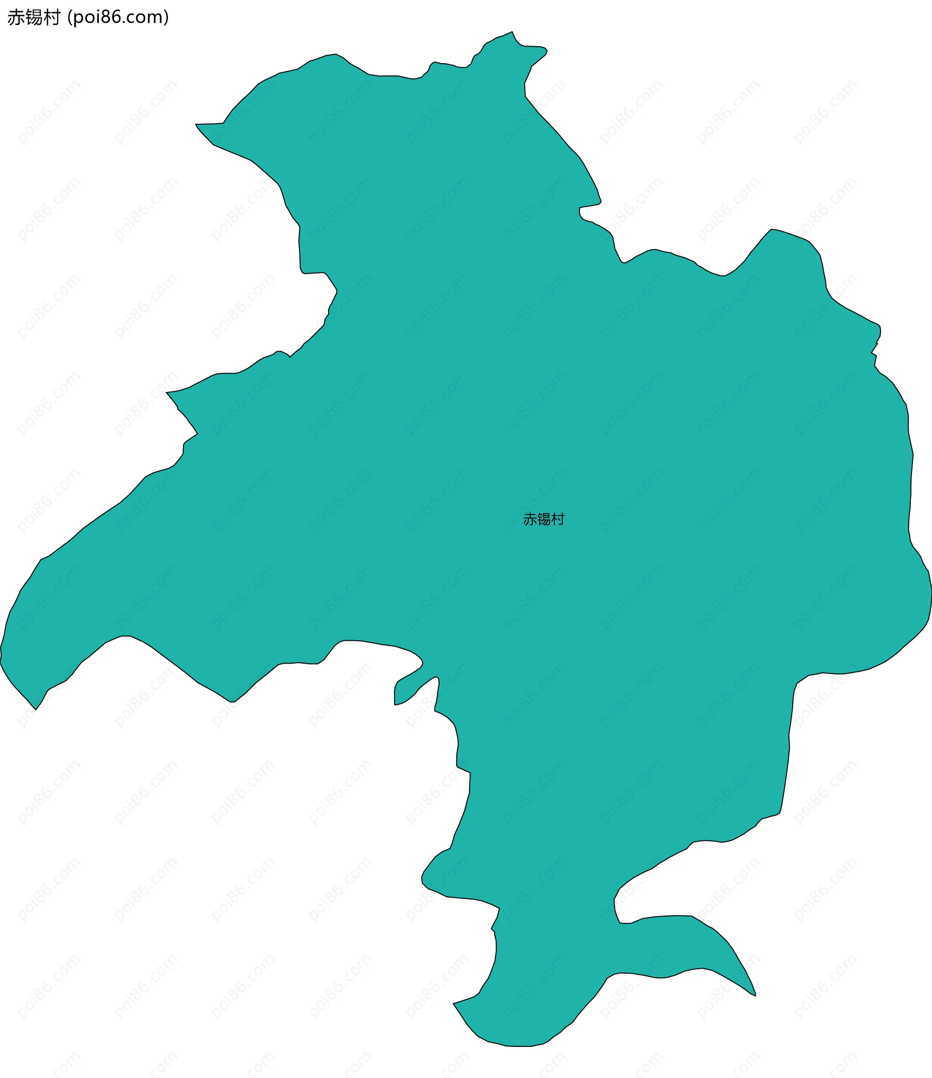 赤锡村边界地图