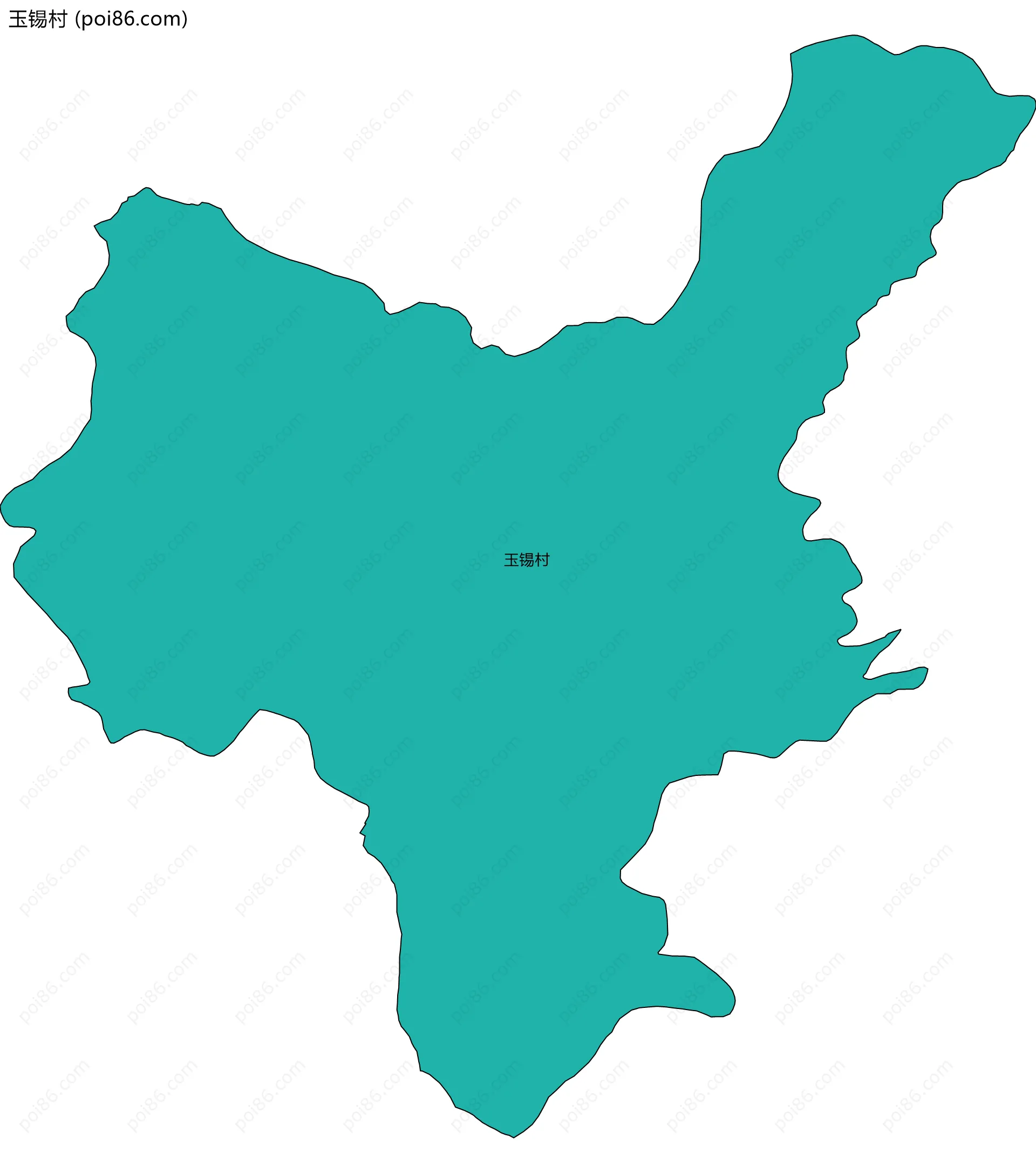 玉锡村边界地图