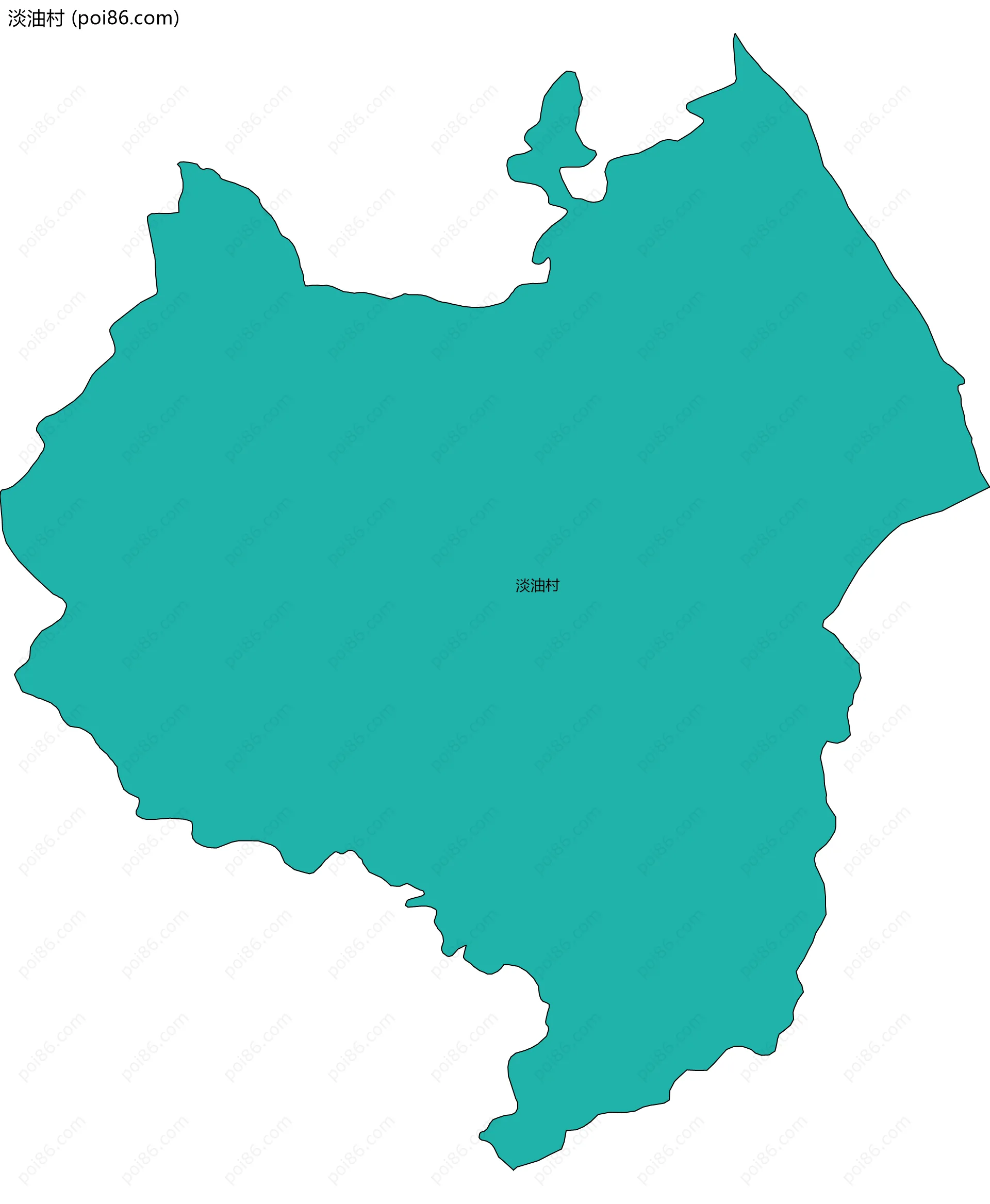 淡油村边界地图