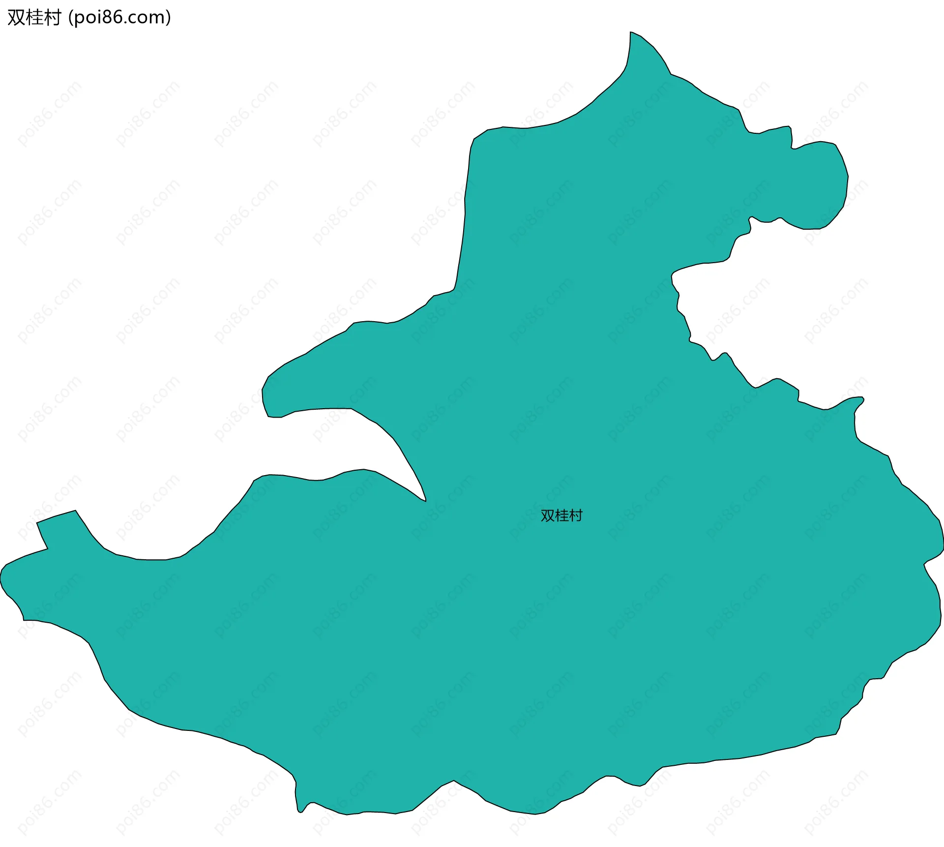 双桂村边界地图