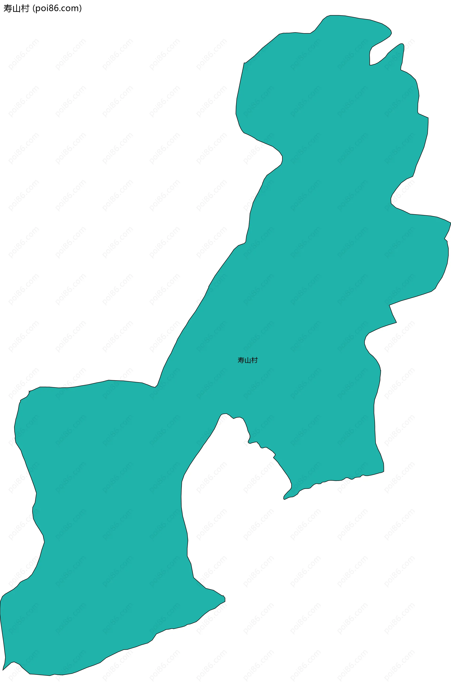 寿山村边界地图