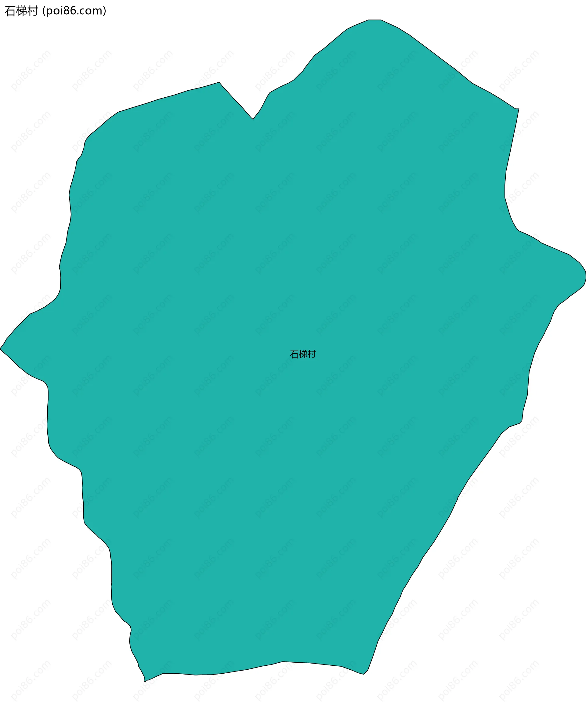 石梯村边界地图