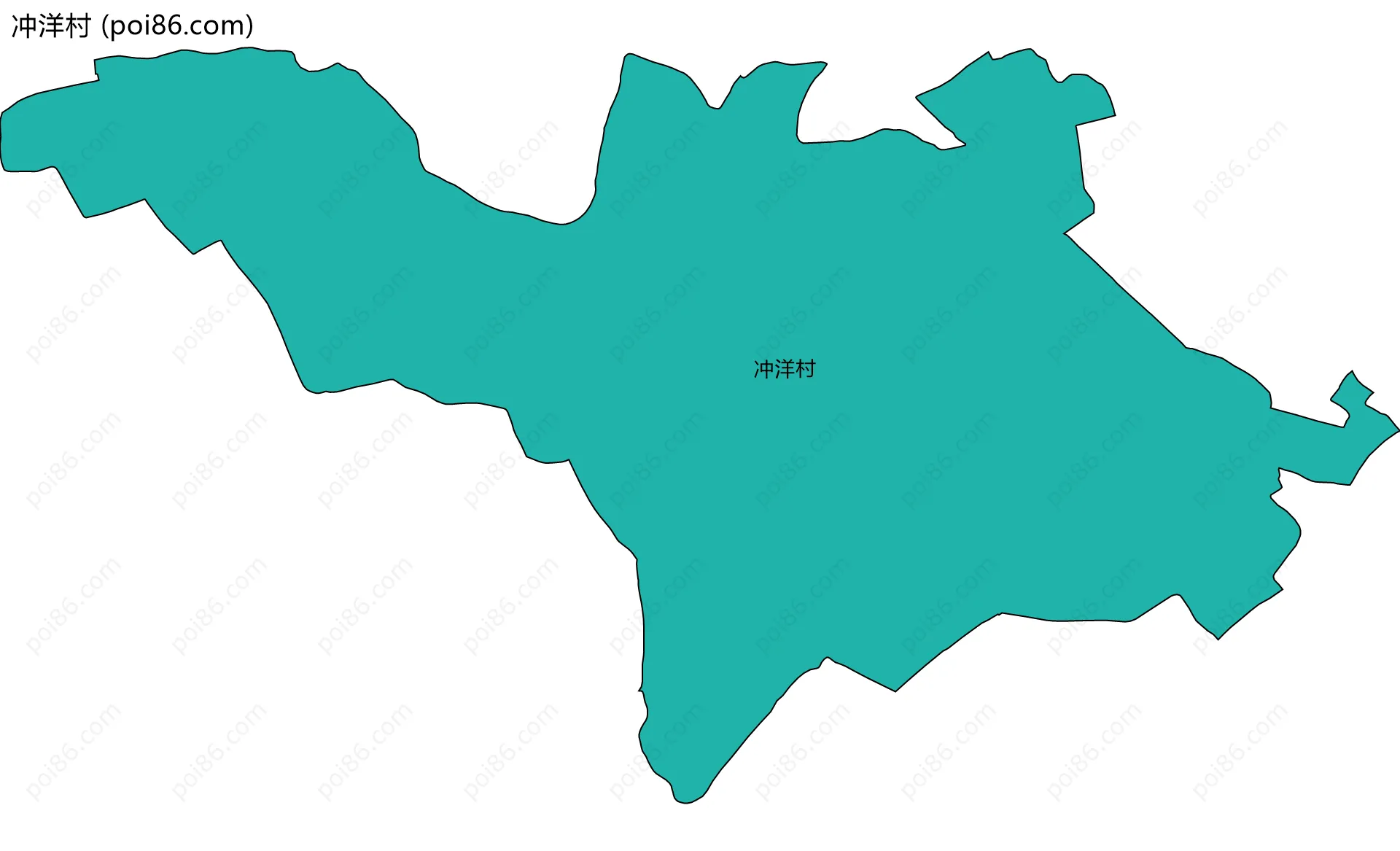 冲洋村边界地图