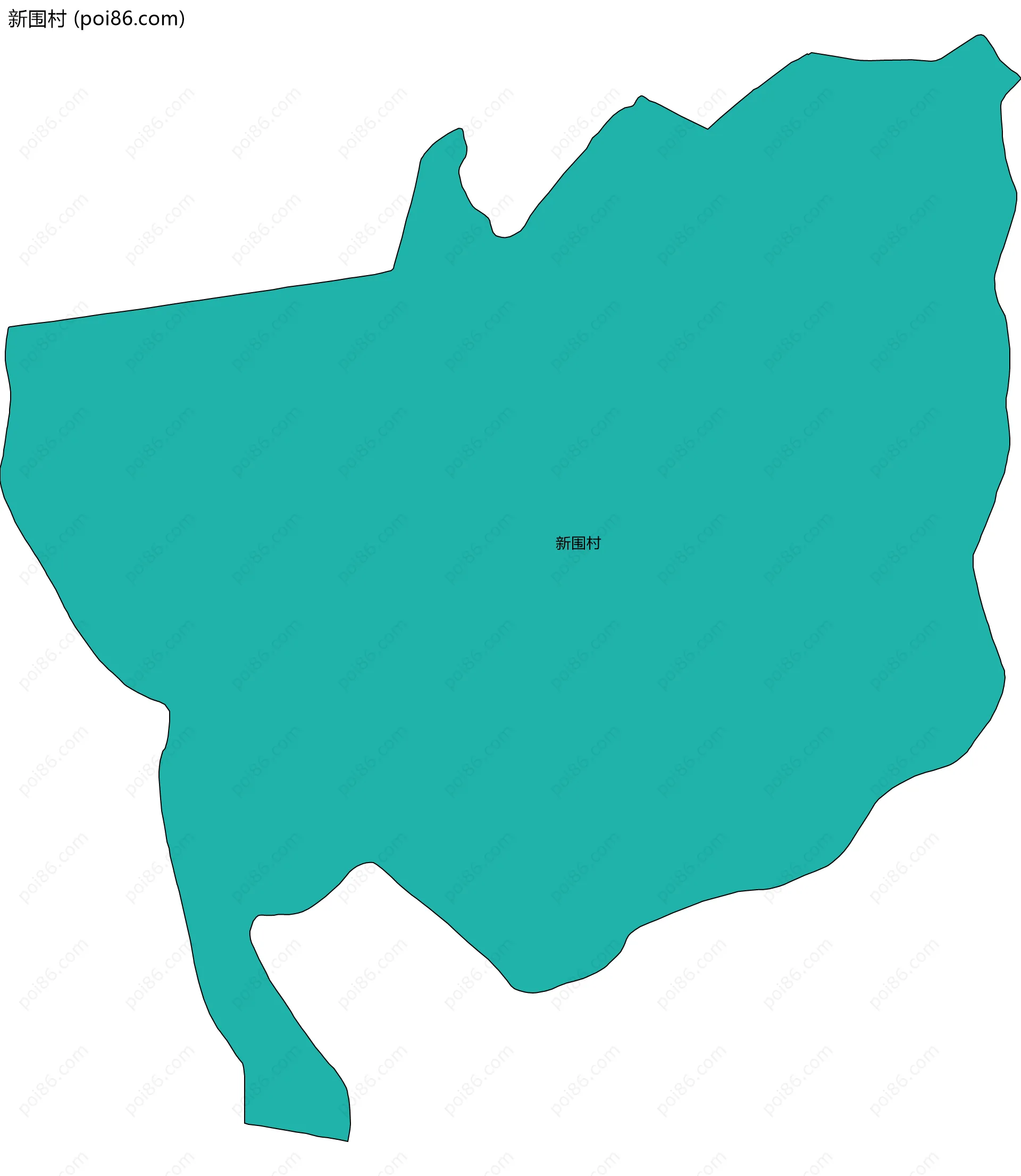 新围村边界地图