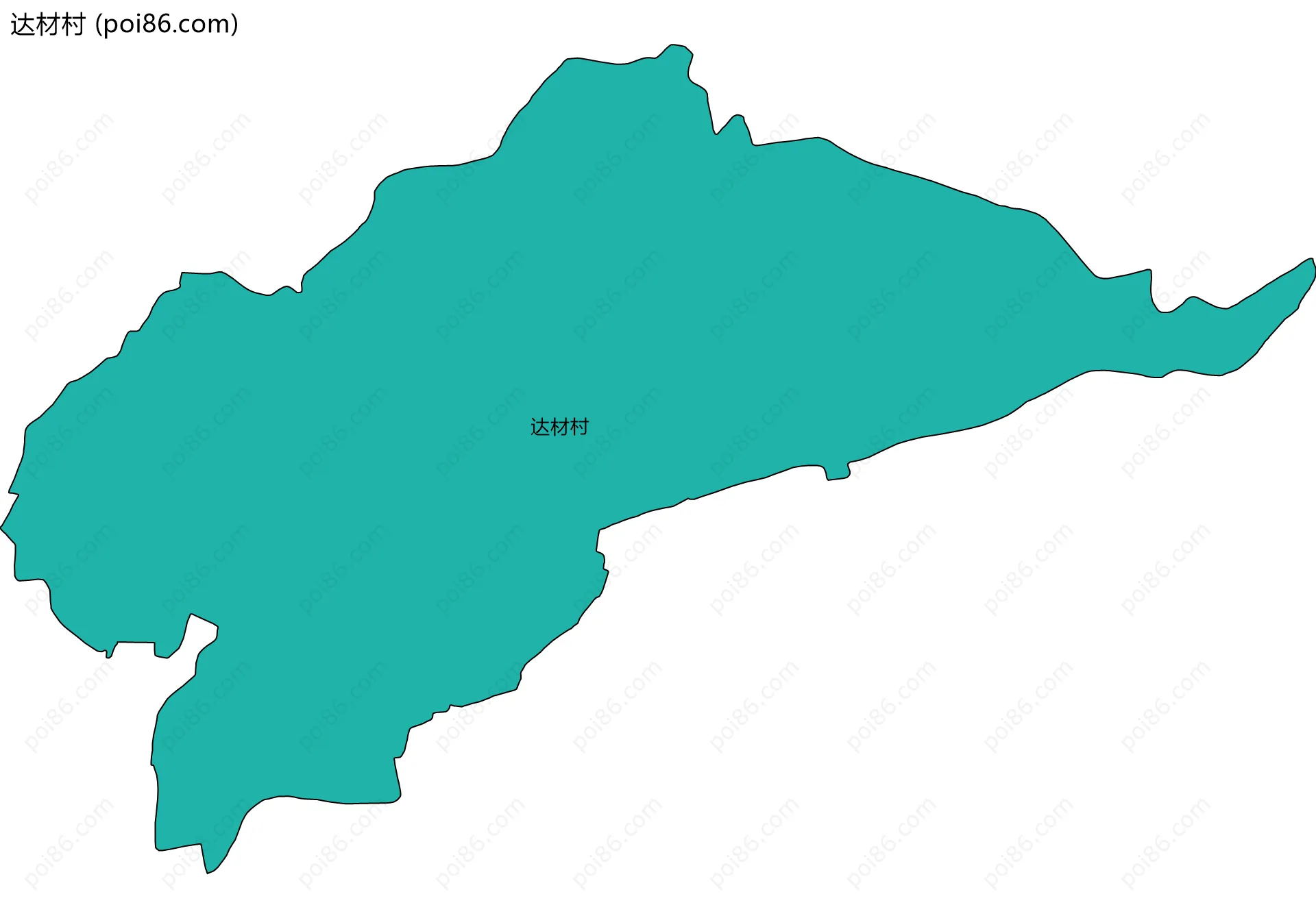 达材村边界地图