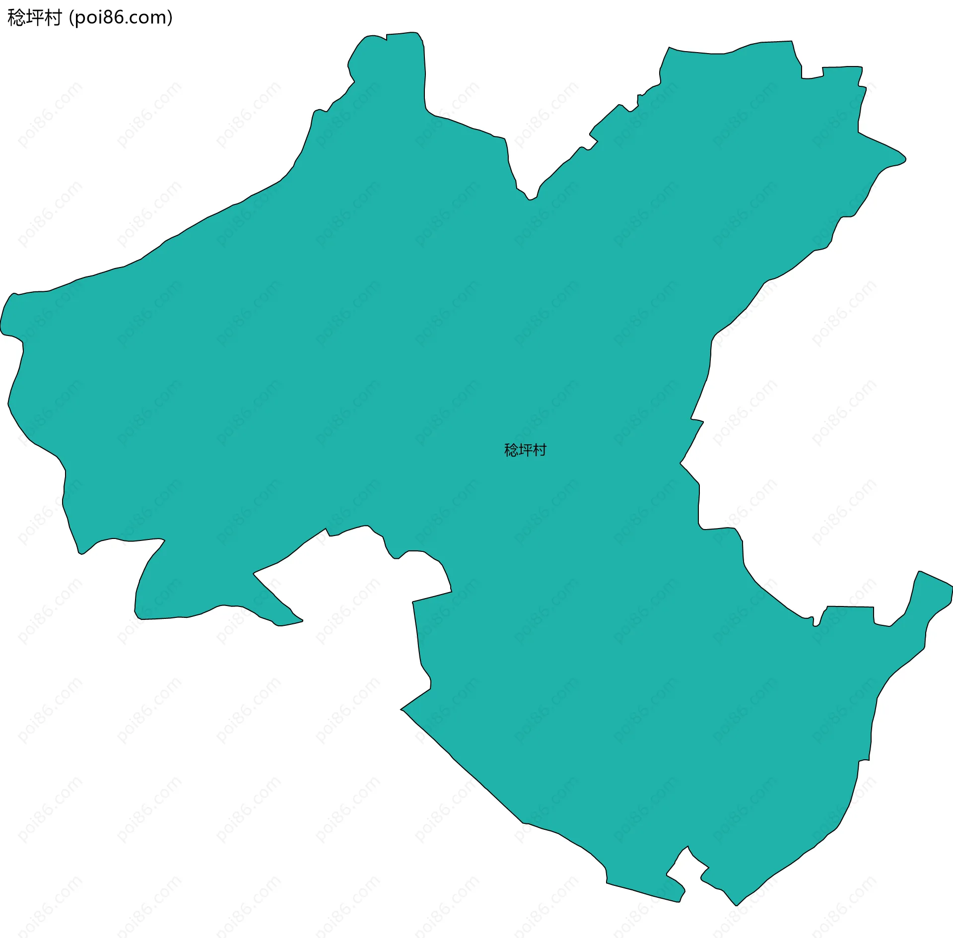 稔坪村边界地图