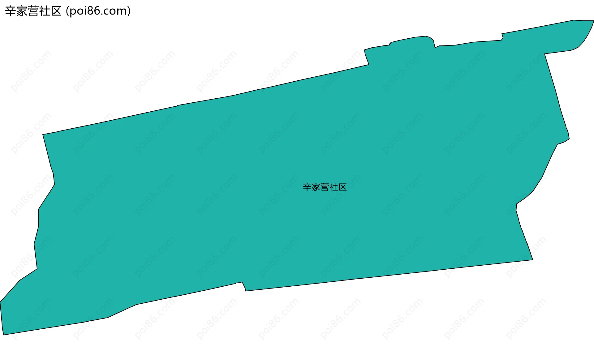 辛家营社区边界地图