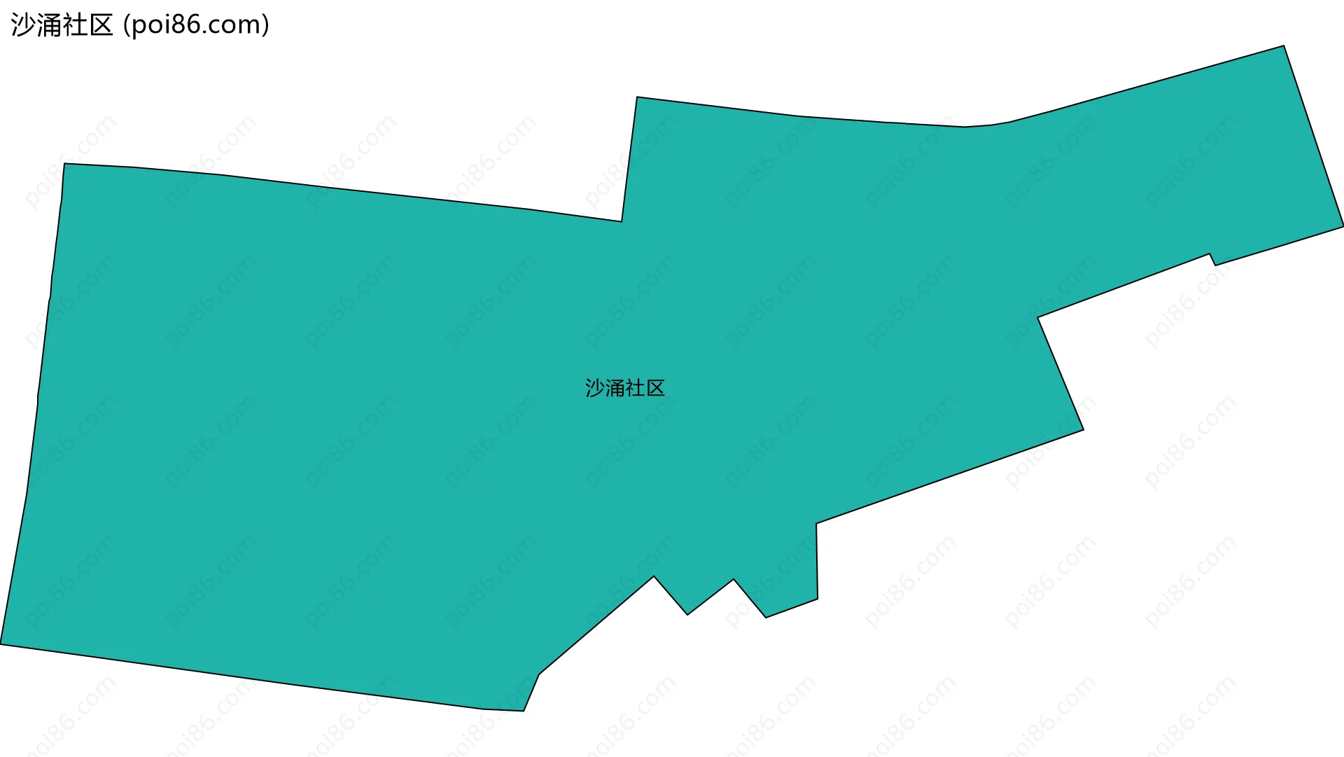 沙涌社区边界地图