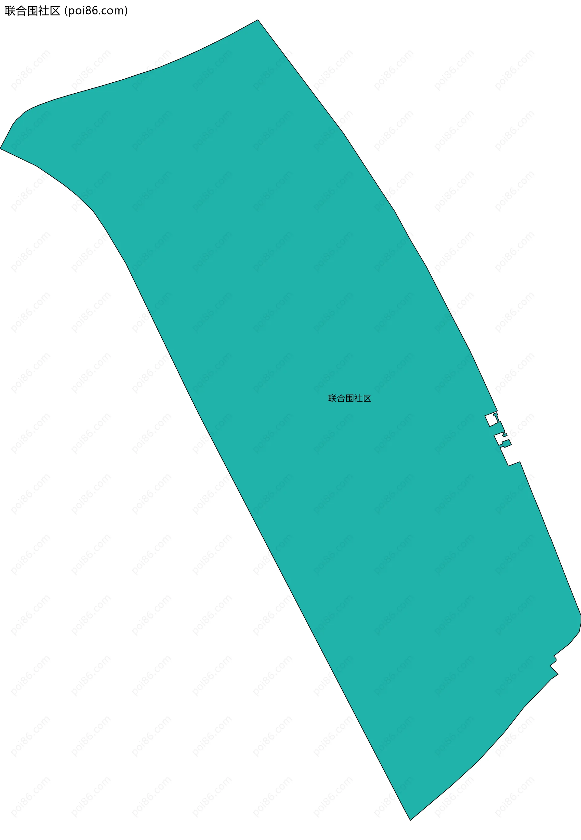 联合围社区边界地图
