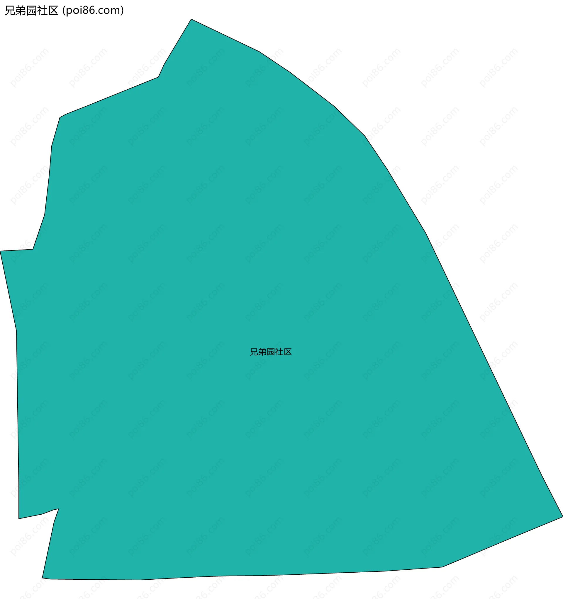 兄弟园社区边界地图