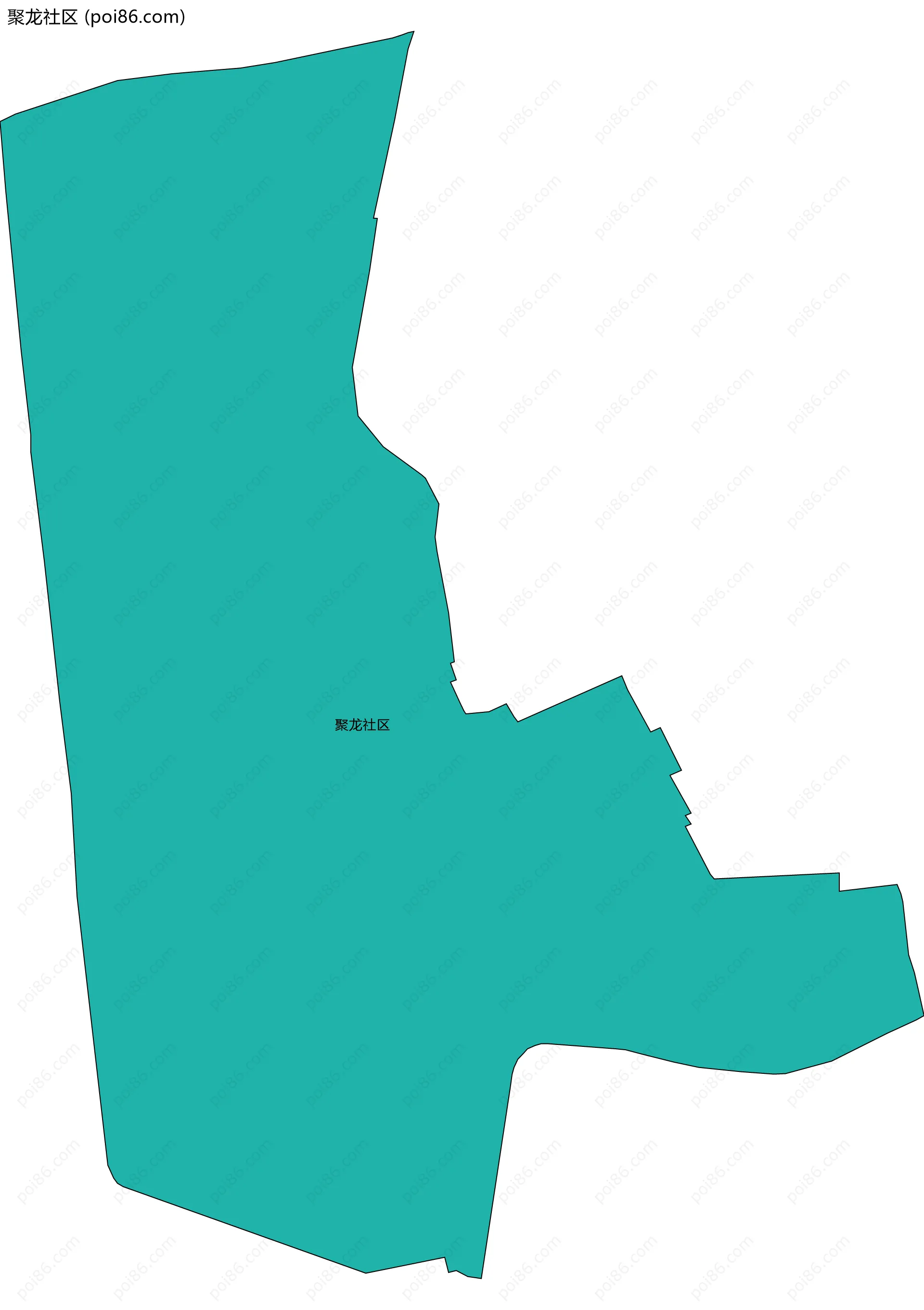 聚龙社区边界地图