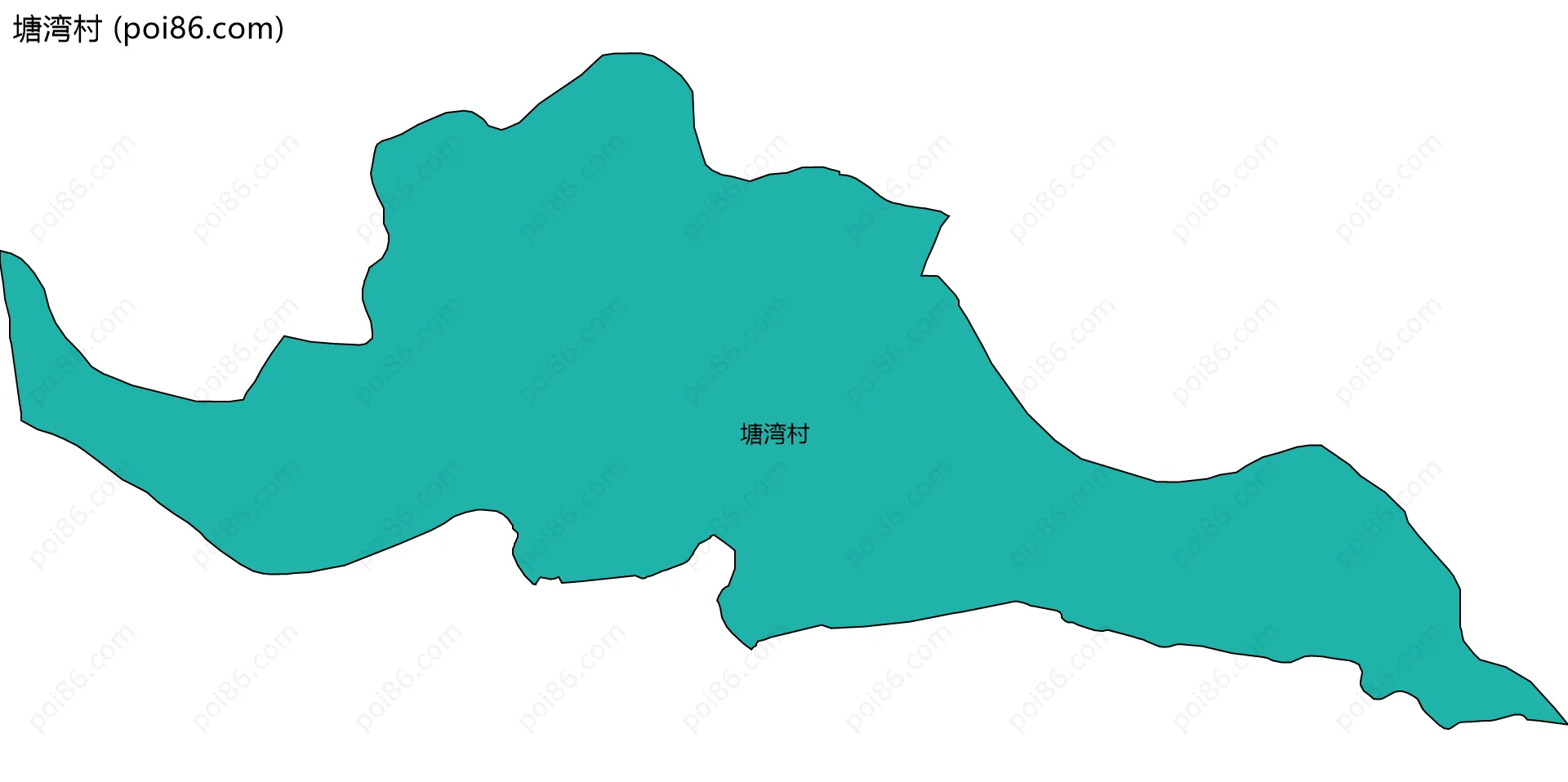 塘湾村边界地图