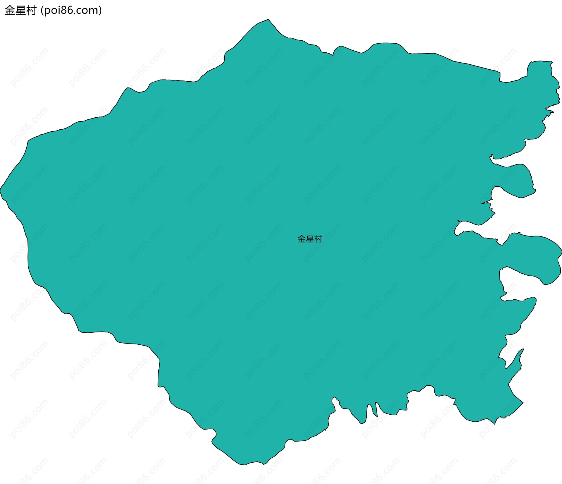金星村边界地图