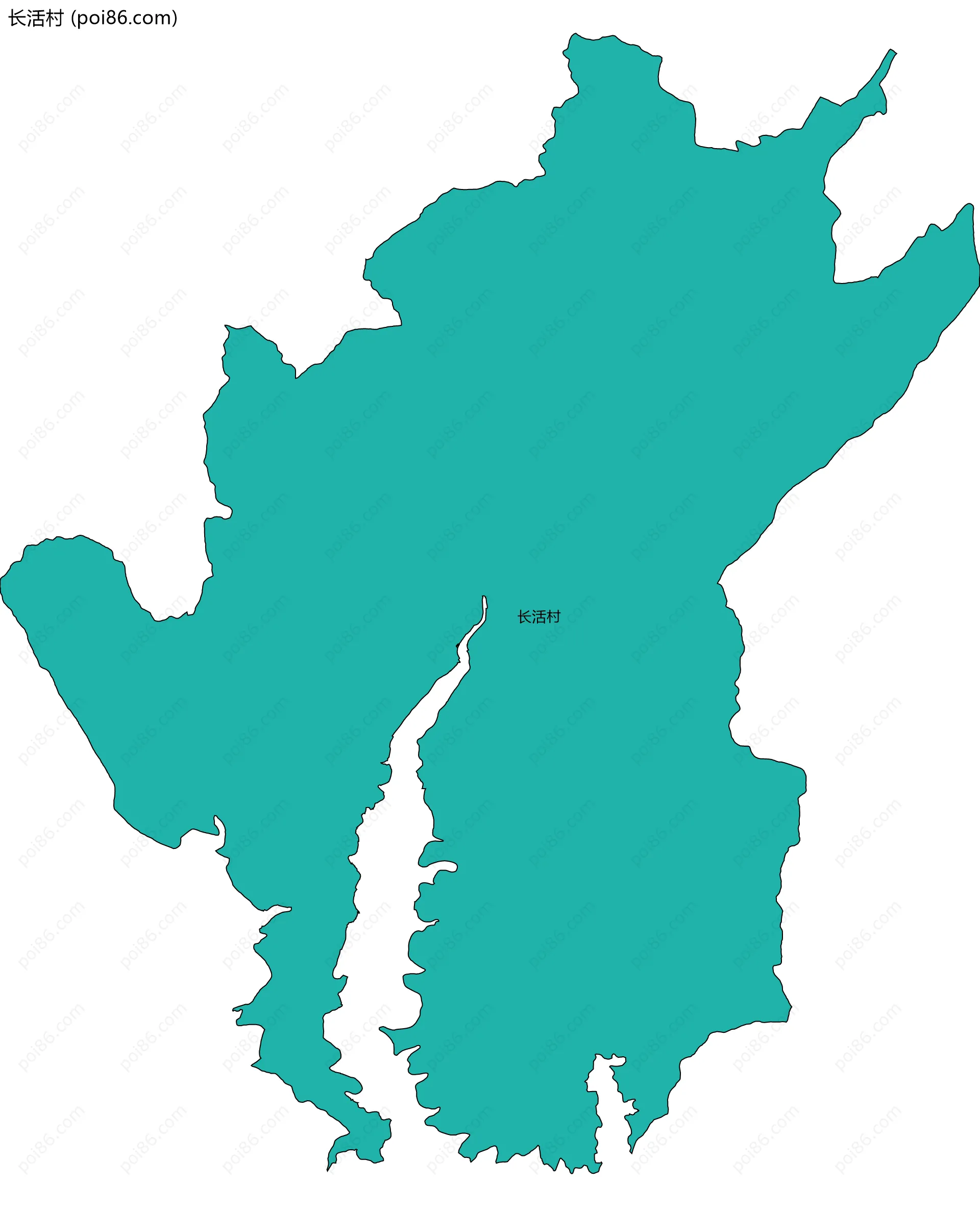 长活村边界地图