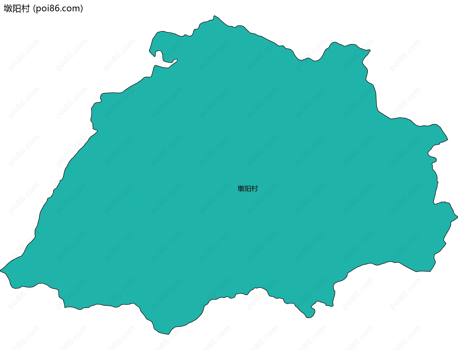 墩阳村边界地图