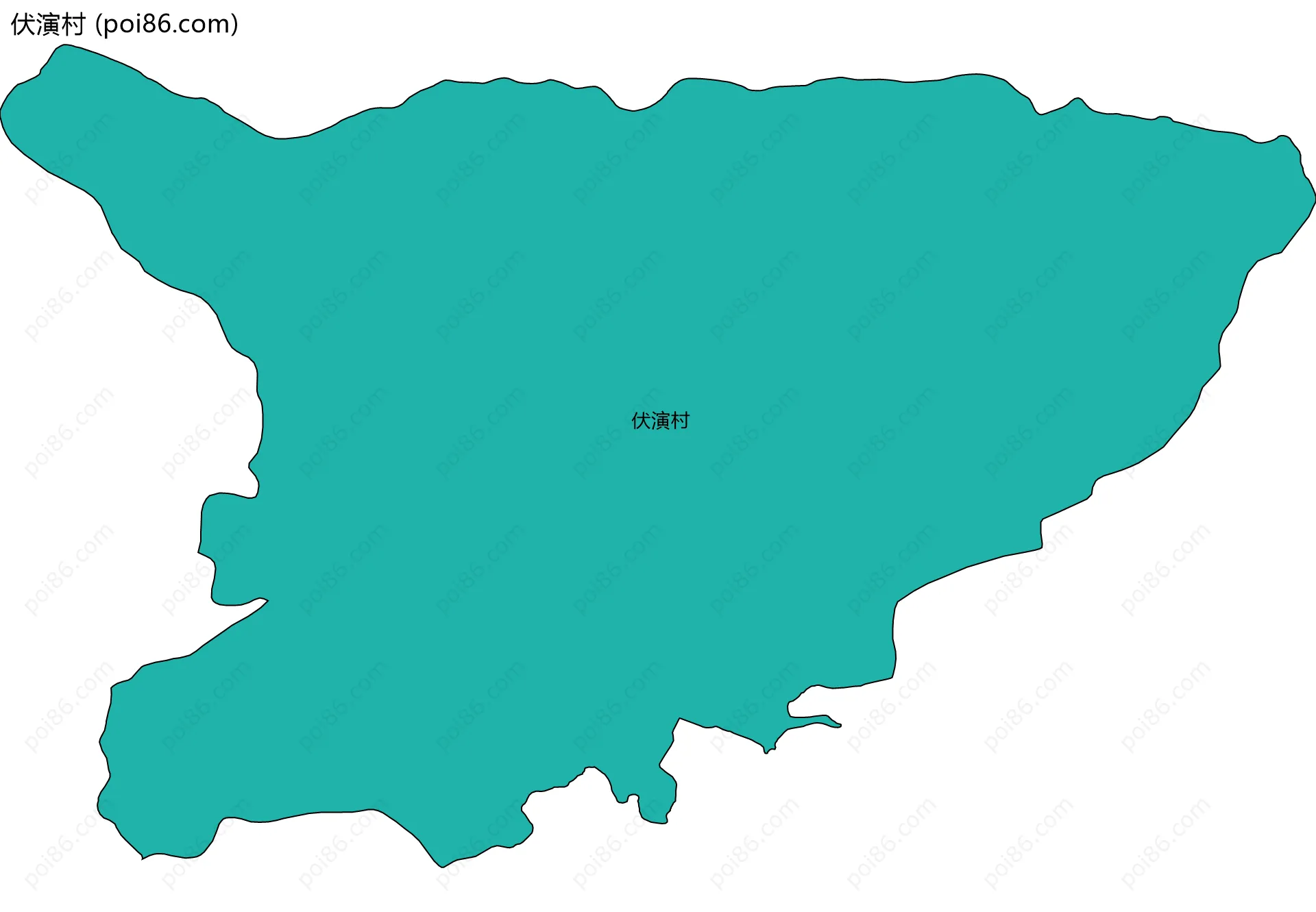 伏演村边界地图