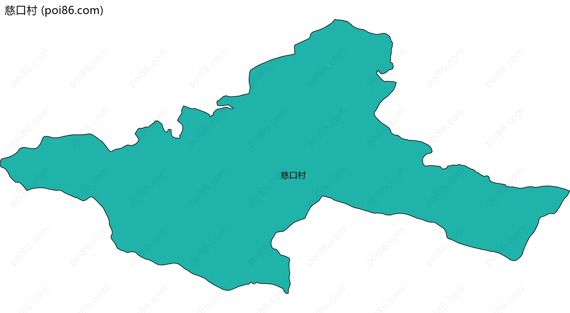 慈口村边界地图