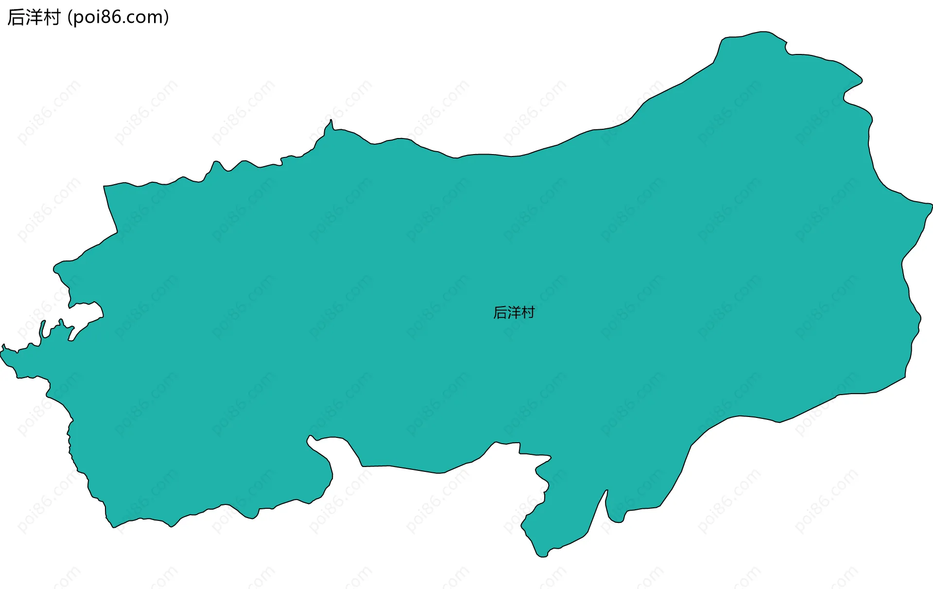 后洋村边界地图