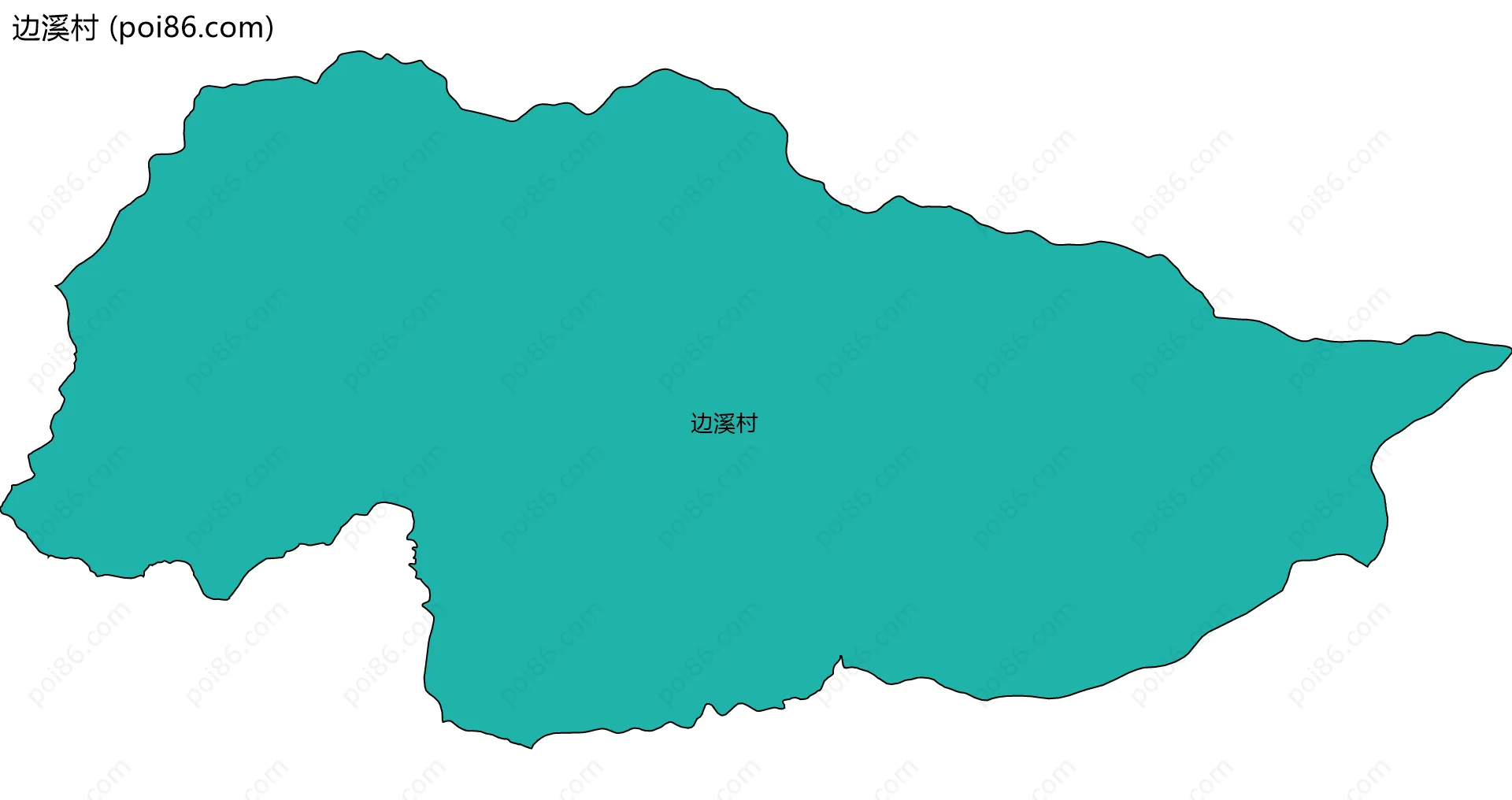 边溪村边界地图