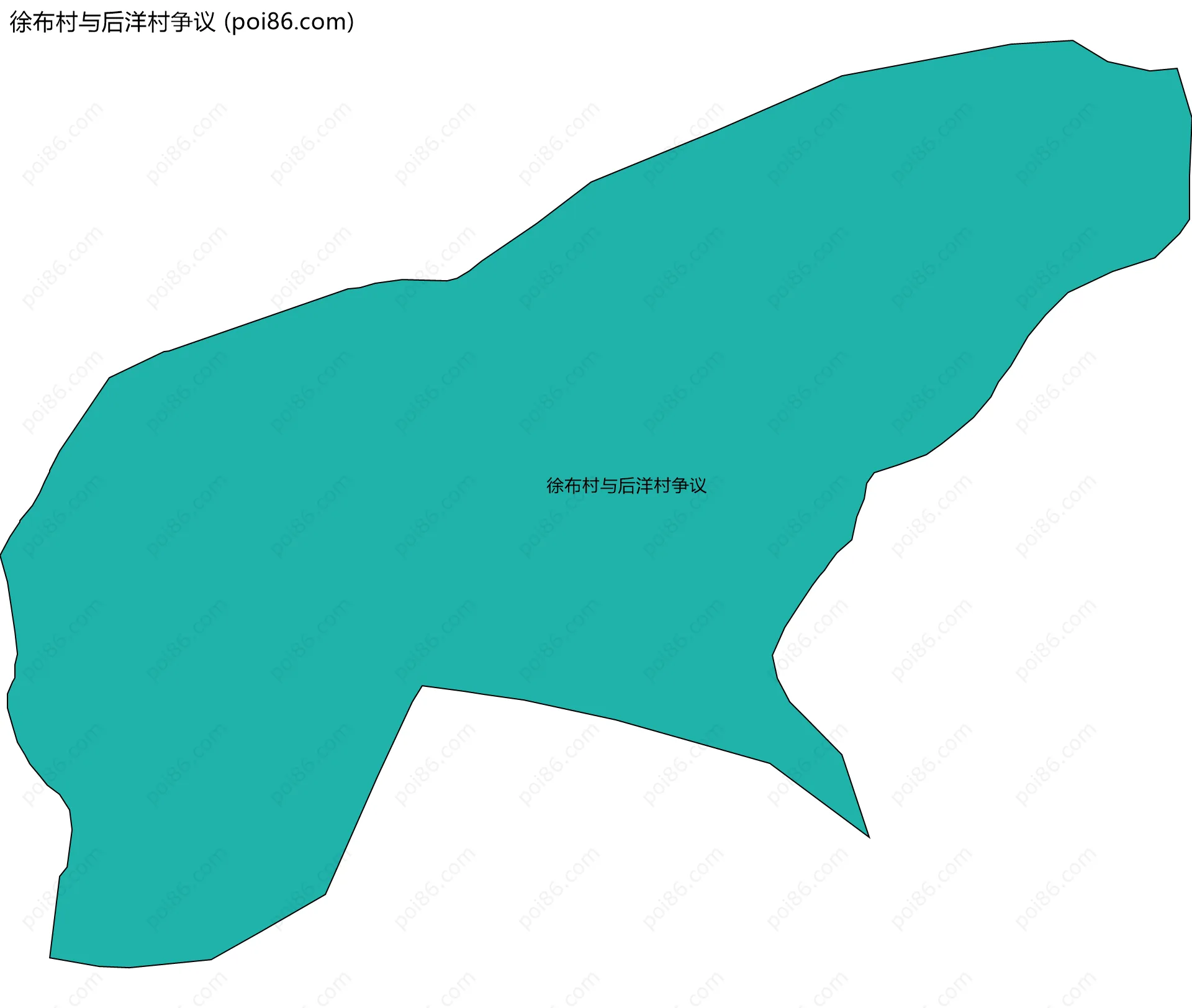 徐布村与后洋村争议边界地图