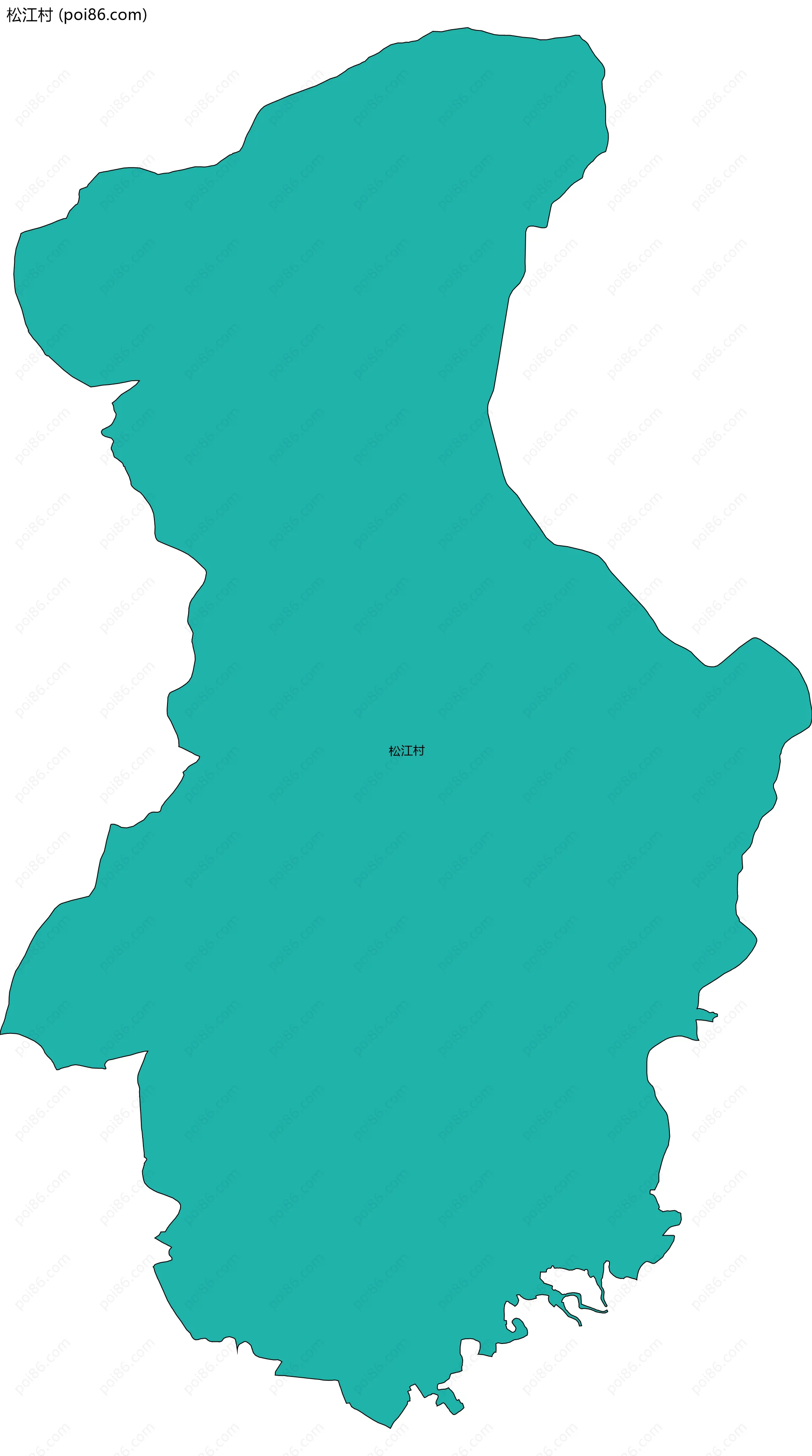 松江村边界地图