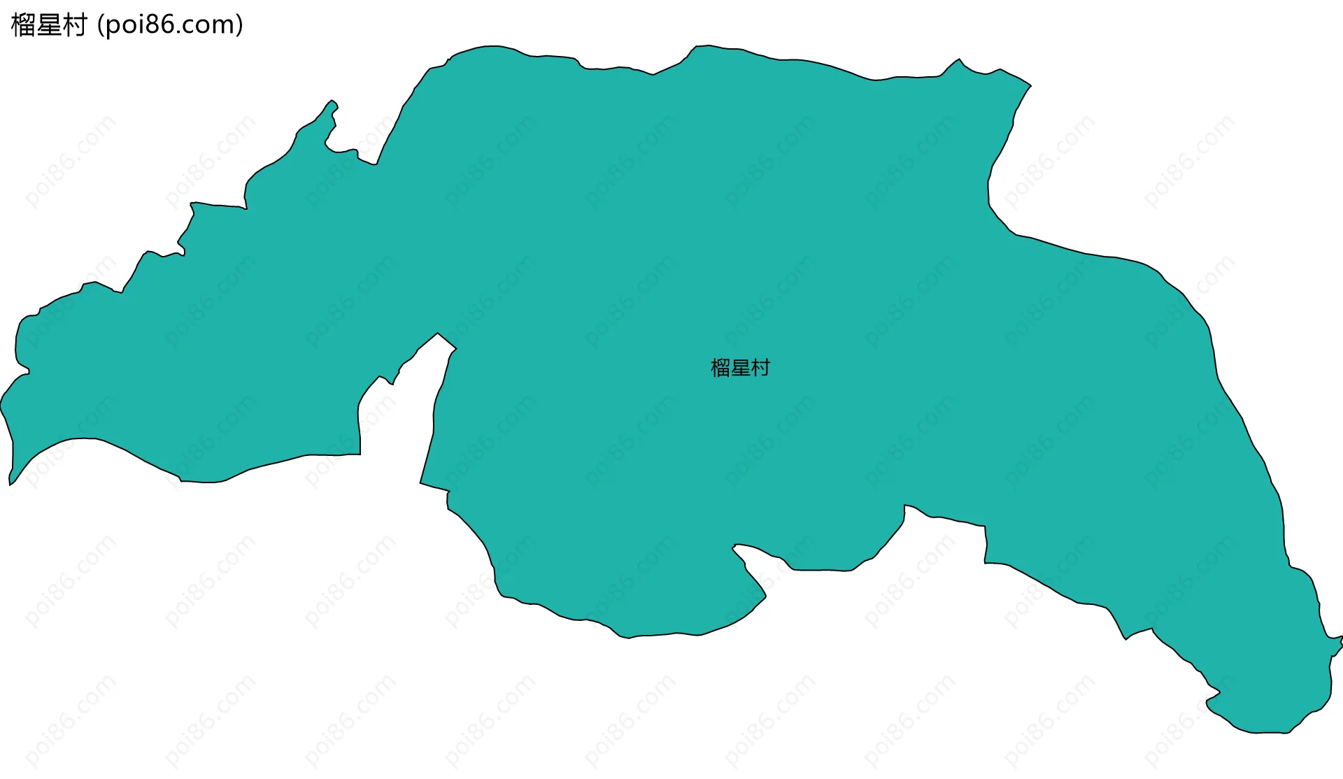 榴星村边界地图