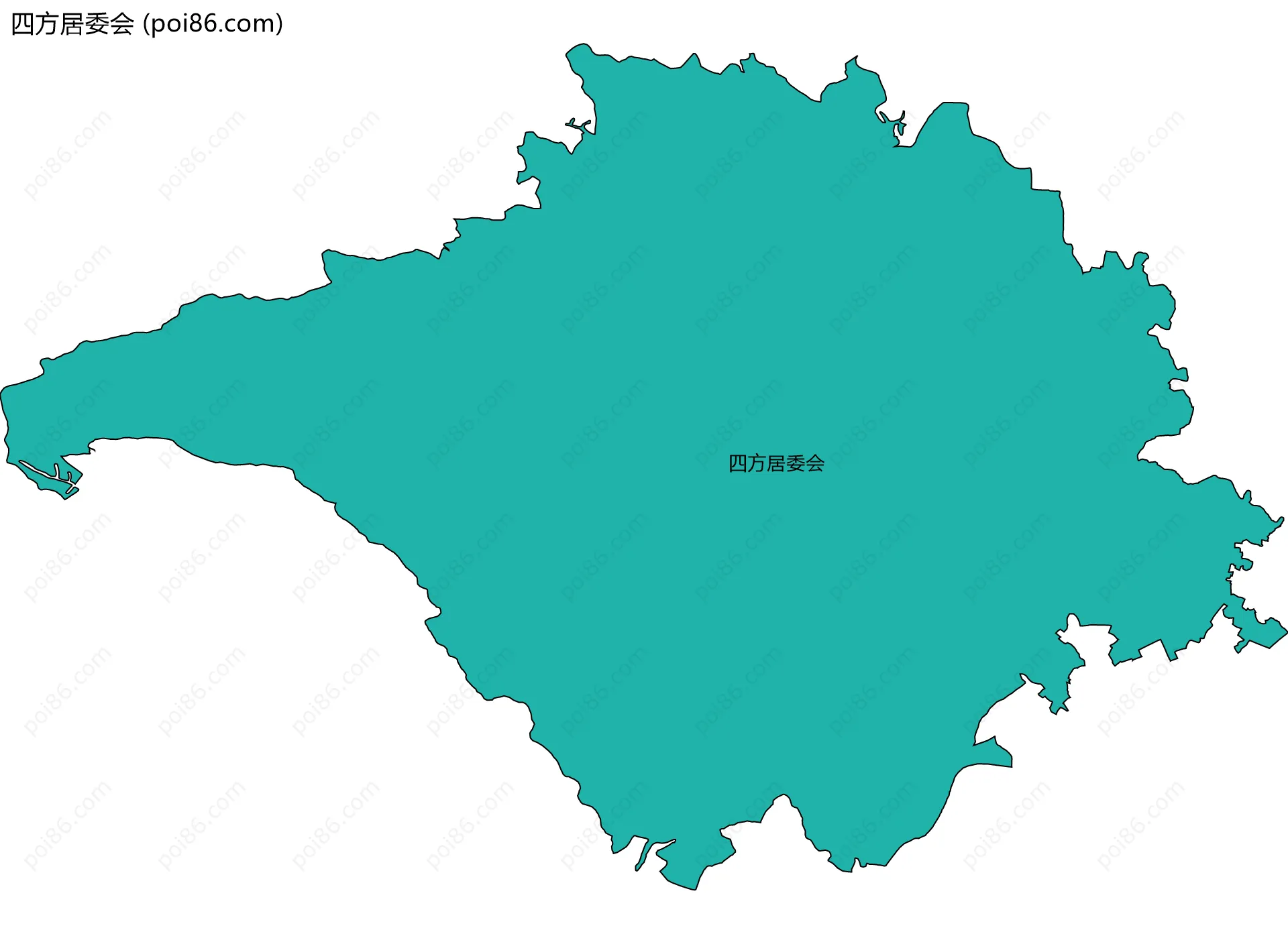 四方居委会边界地图
