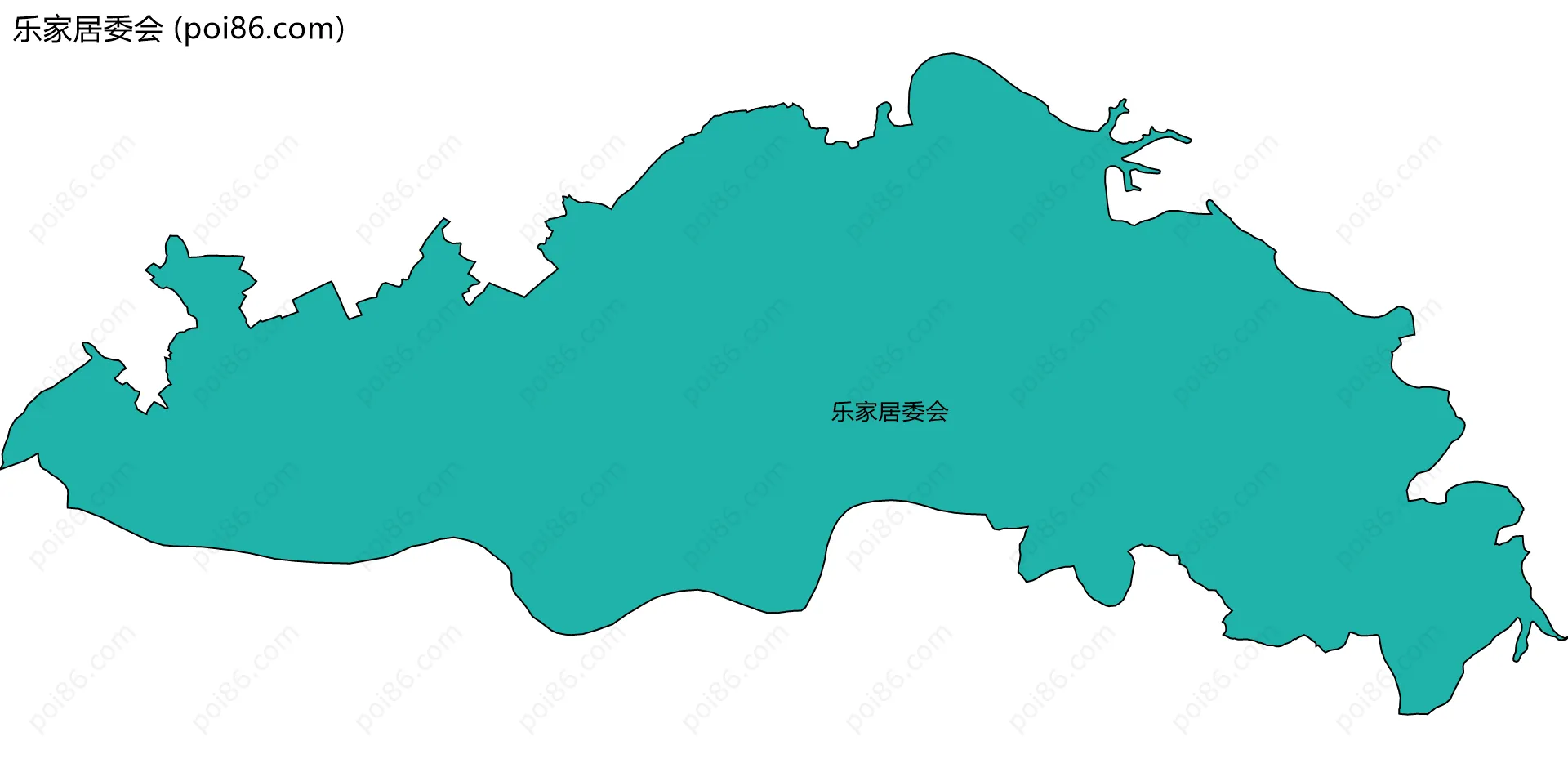 乐家居委会边界地图