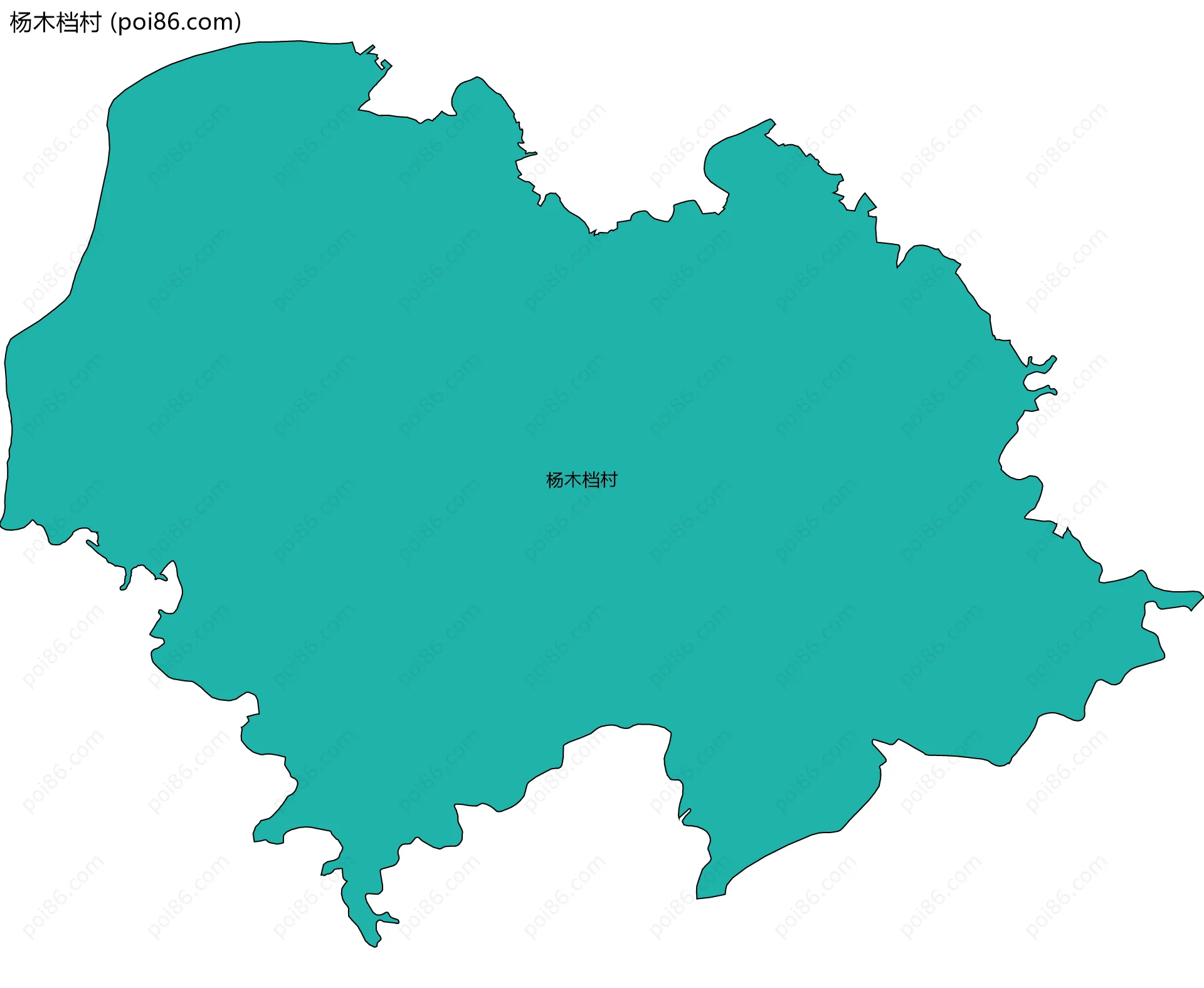 杨木档村边界地图