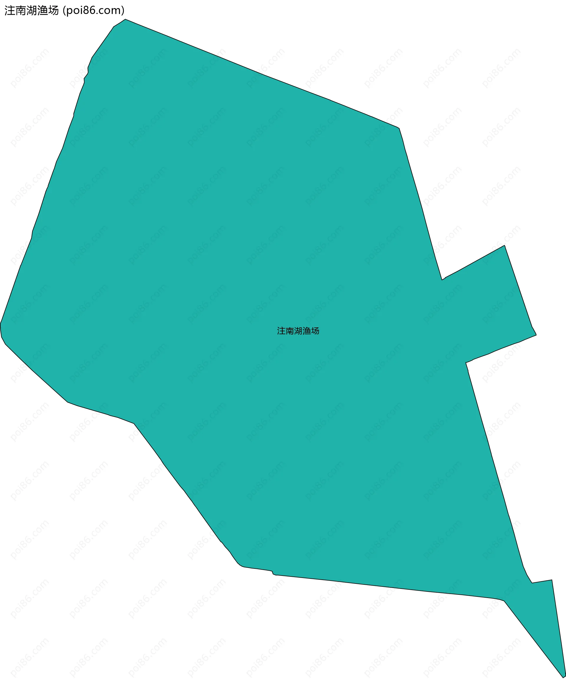 注南湖渔场边界地图