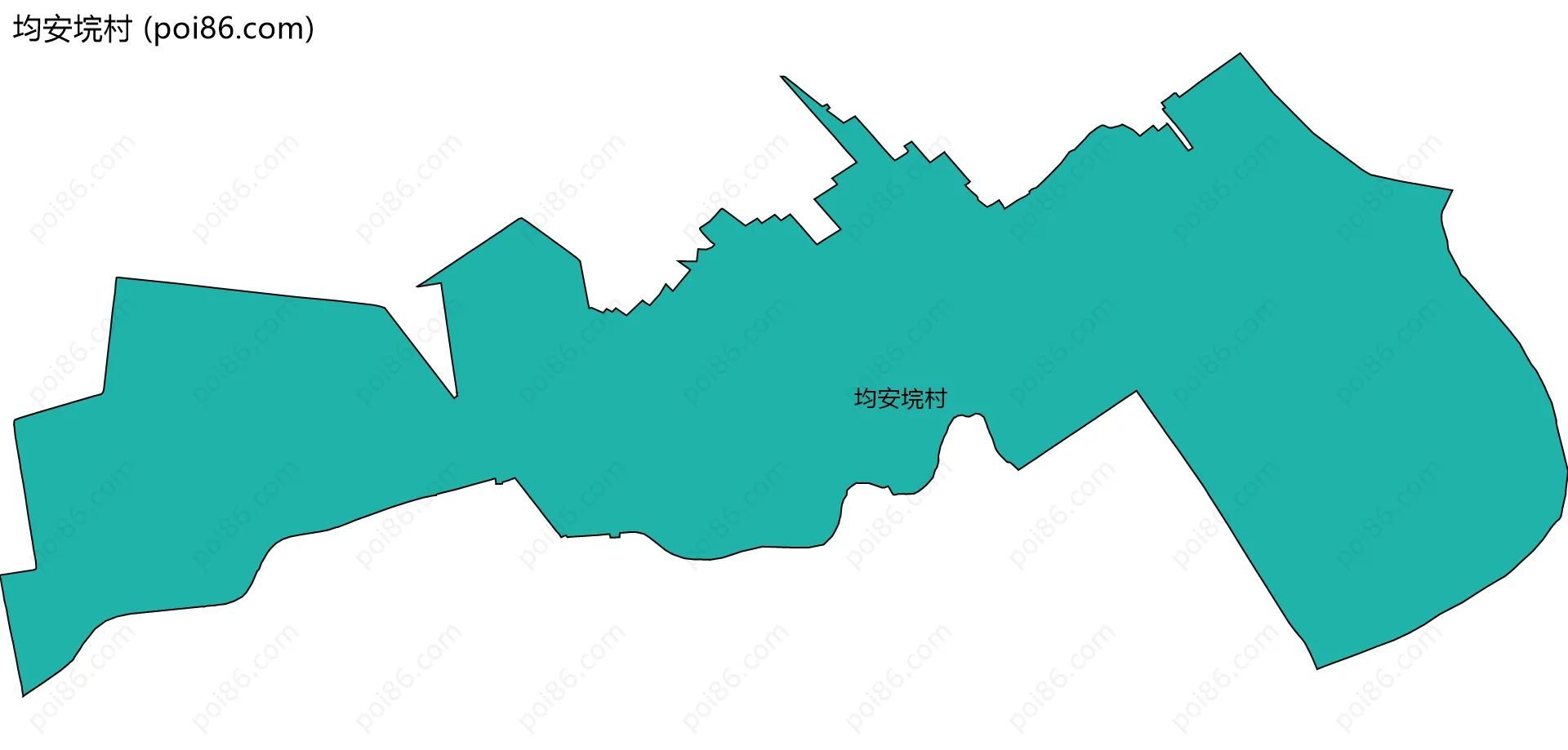 均安垸村边界地图